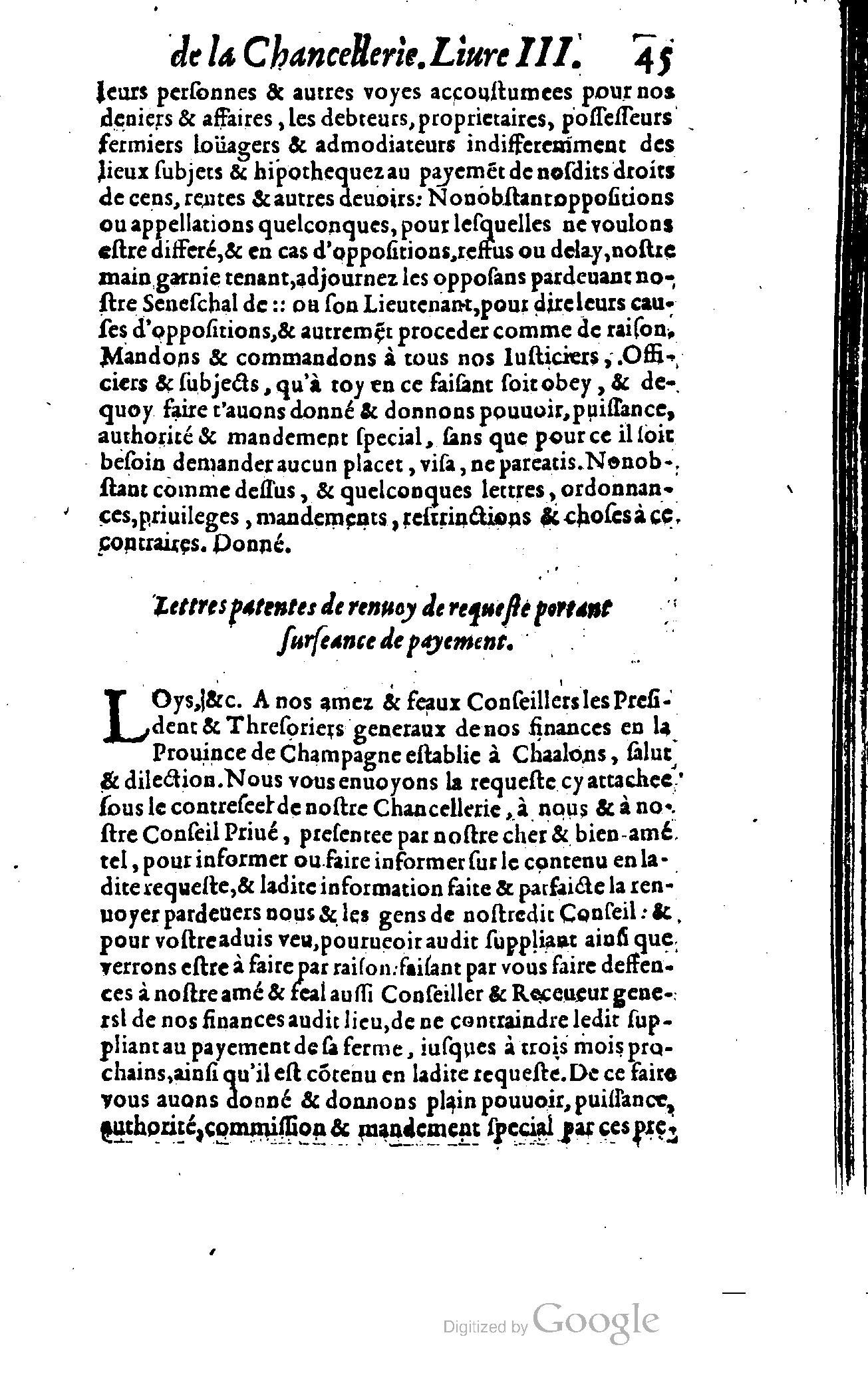 1614 - Jean Richer - Trésor du nouveau style et protocole de la chancellerie de France - BSB Munich