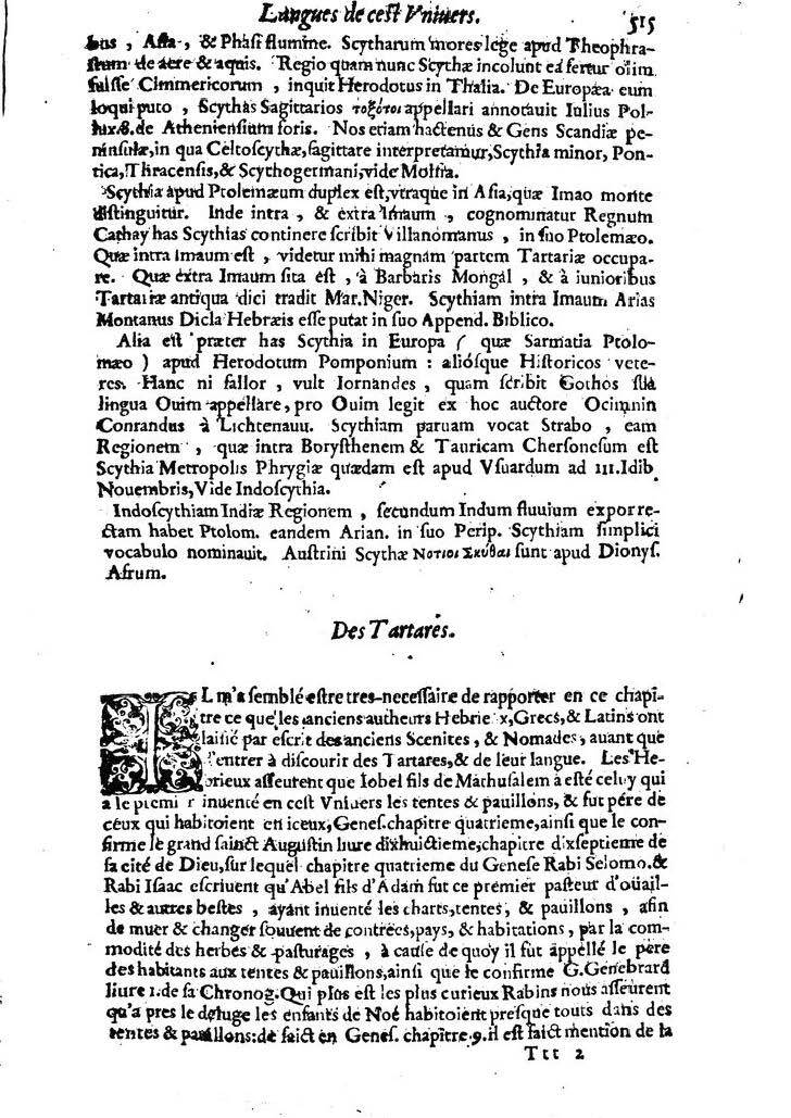 1613 - Matthieu Berjon - Trésor de l’histoire des langues de cet univers - BM Lyon