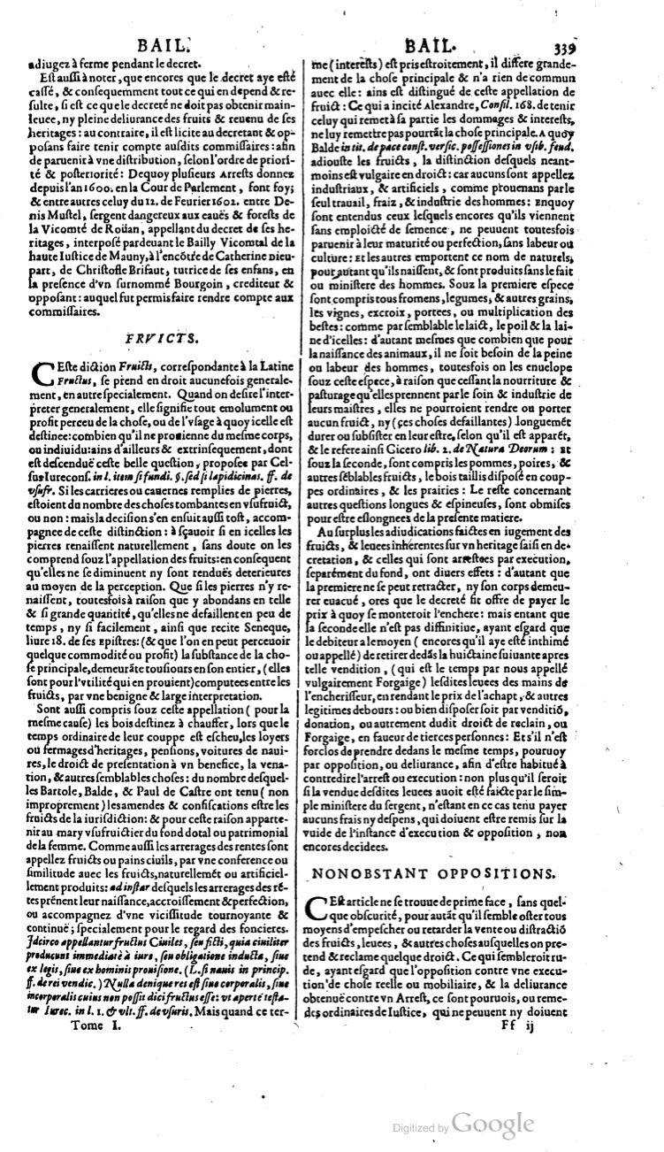 1629 - Veuve Nicolas Buon - Trésor du droit français (21754 T. 1) - BM Lyon