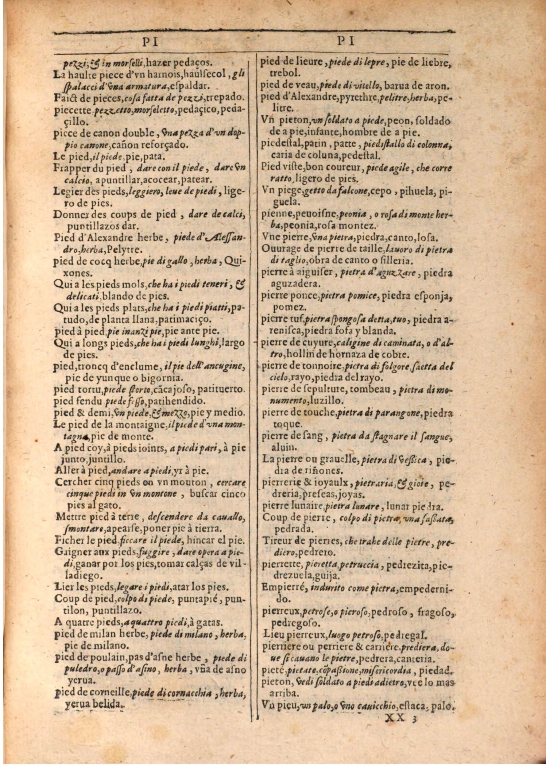 1609 - Philippe Albert et Alexandre Pernet - Trésor des trois langues française, italienne et espagnole (Seconde partie) - BSB Munich 1609 - Philippe Albert et Alexandre Pernet - Trésor des trois langues française, italienne et espagnole (Seconde partie) - BSB Munich