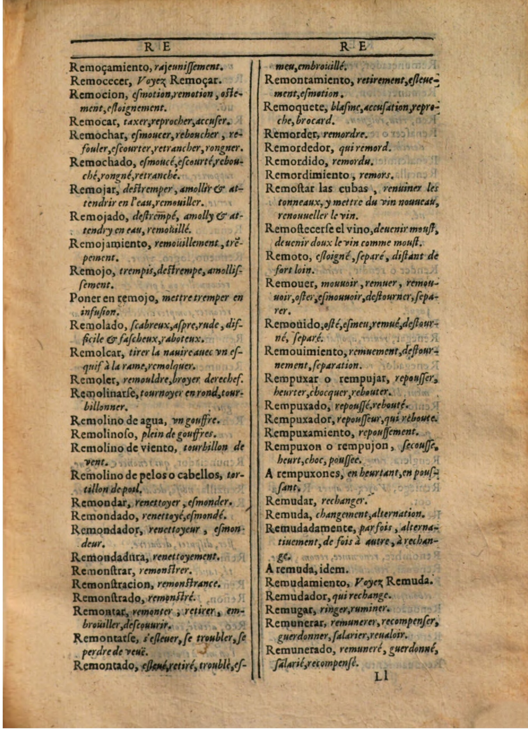 1607 - Marc Orry - Trésor des deux langues espagnole et française (Première partie) - BSB Munich 1607 - Marc Orry - Trésor des deux langues espagnole et française (Première partie) - BSB Munich