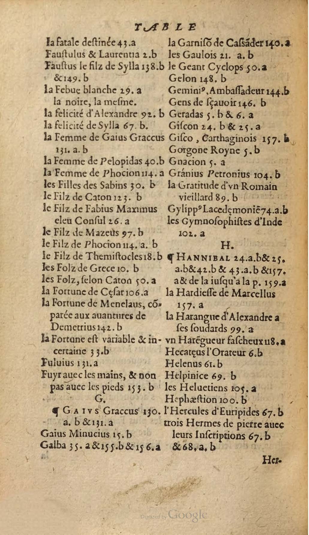 1567 - Willem Silvius - Trésor des vies de Plutarque - Anvers Musée Plantin-Moretus