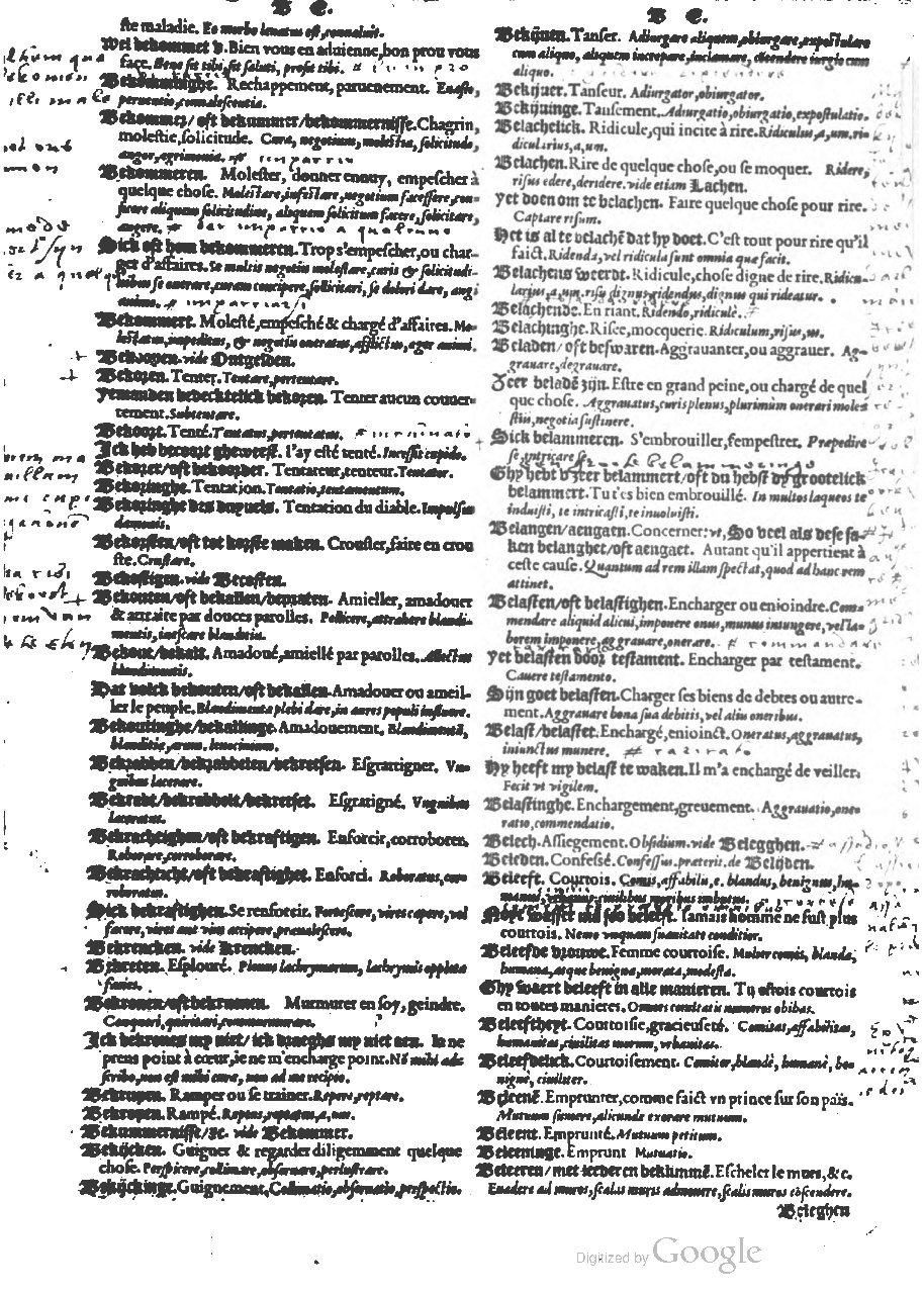 1573 - Christophe Plantin - Trésor du langage bas-allemand - BM Lyon 1573 - Christophe Plantin - Trésor du langage bas-allemand - BM Lyon