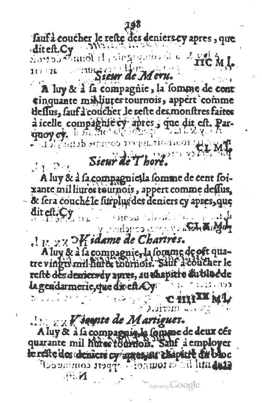1581 - s.n. - Secret des trésors de France (Livre I) - BSB Munich