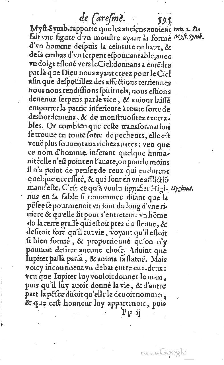 1607 - Nicolas Du Fossé - Trésor quadragésimal - T 01 - BM Lyon