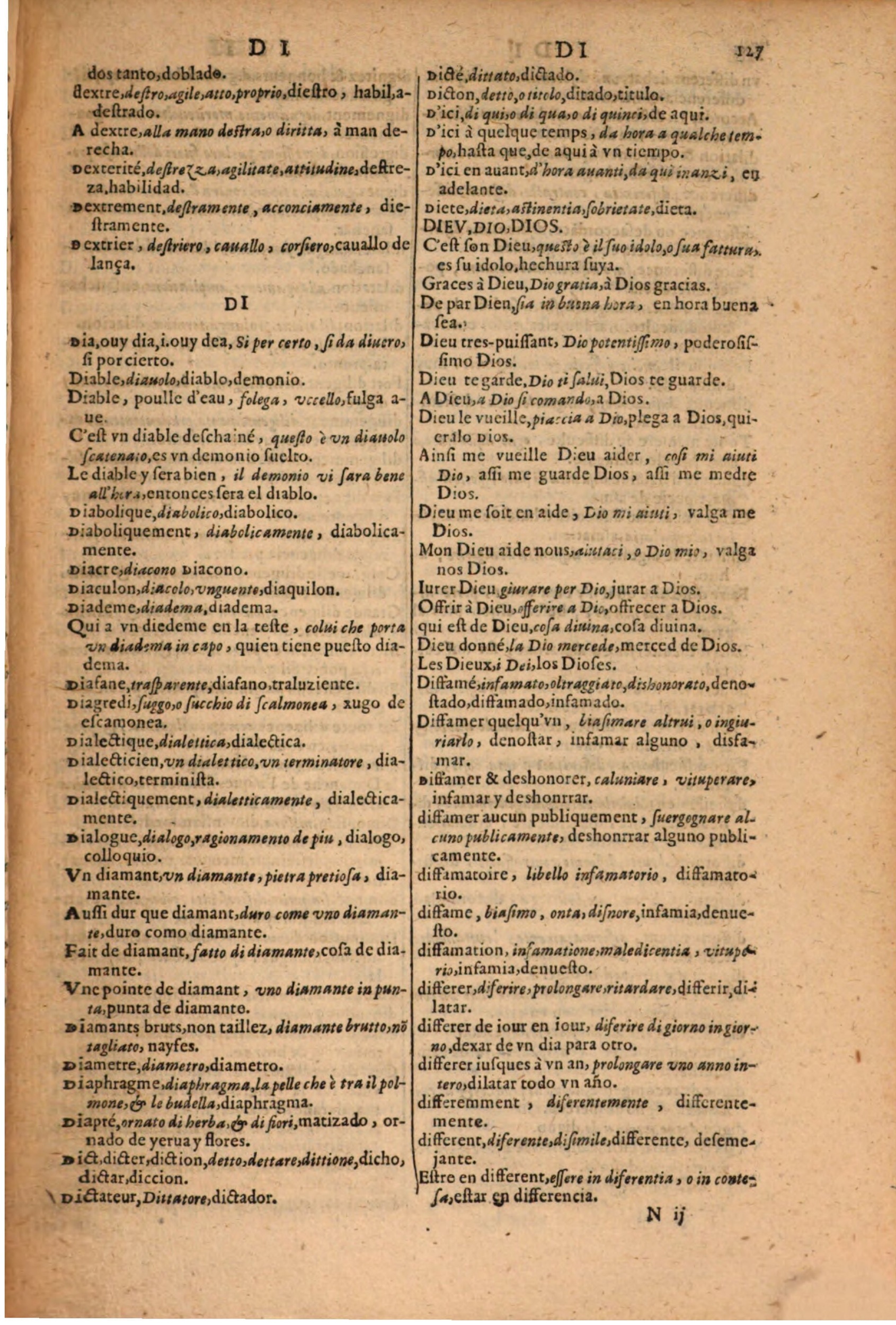 1616 - Pierre de la Rovière - Trésor des trois langues (Seconde partie) - BSB Munich