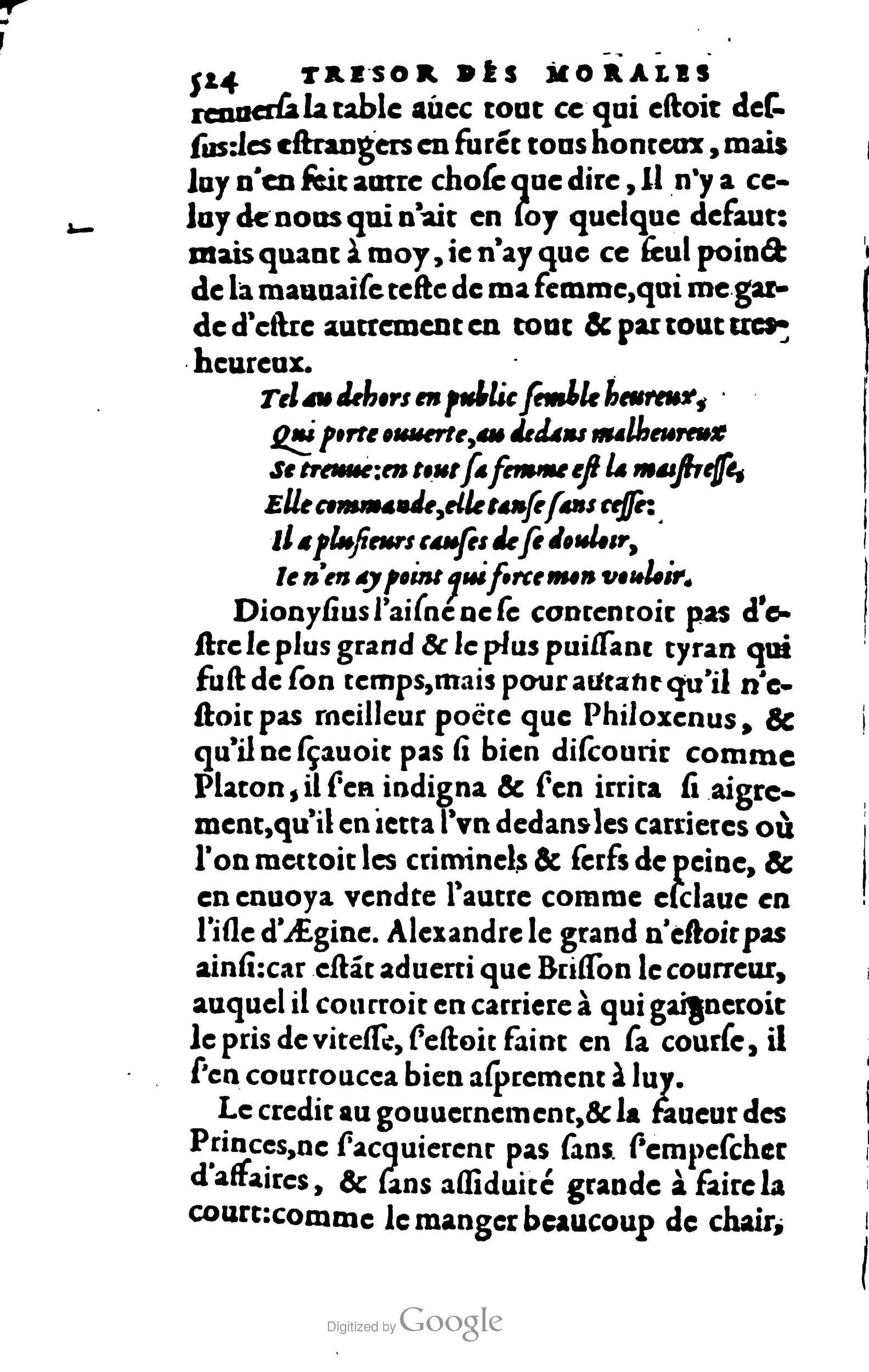 1578 - Jean Poupy - Trésor des morales de Plutarque - BSB Munich