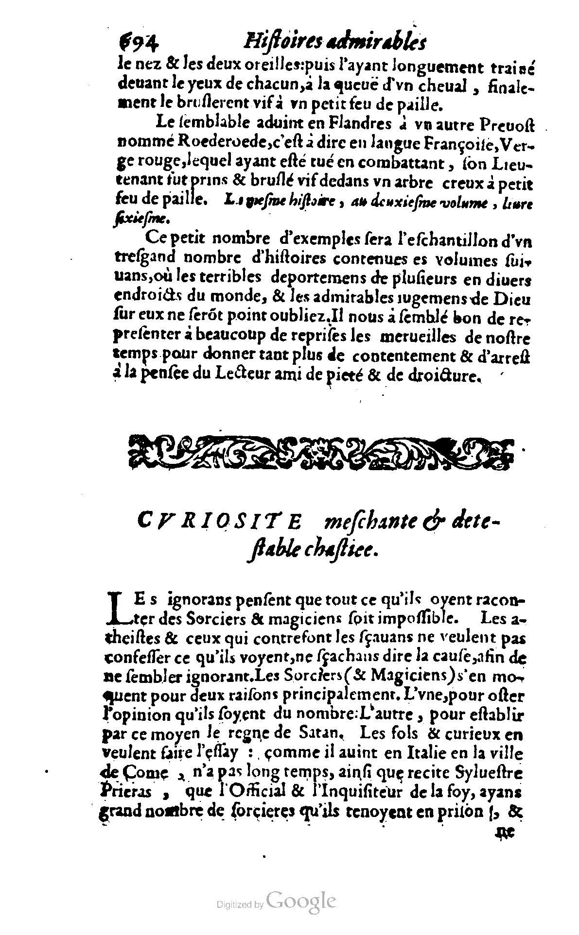 1620 - Samuel Crespin - Trésor d’histoires admirables et mémorables - BCU Lausanne 1620 - Samuel Crespin - Trésor d’histoires admirables et mémorables - BCU Lausanne