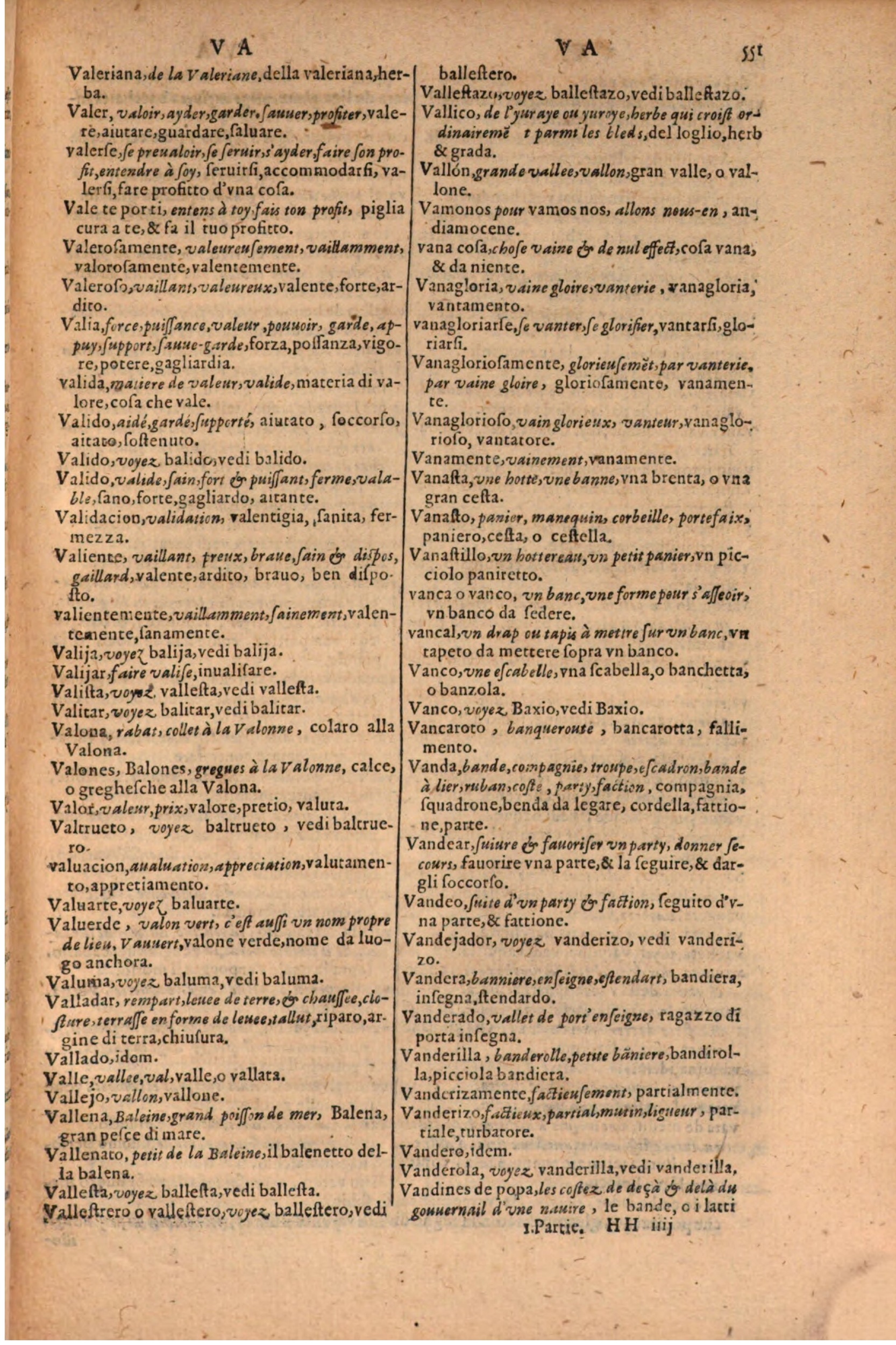1606 - Samuel Crespin - Thresor des trois langues, francoise, italiene et espagnolle - BSB Munich