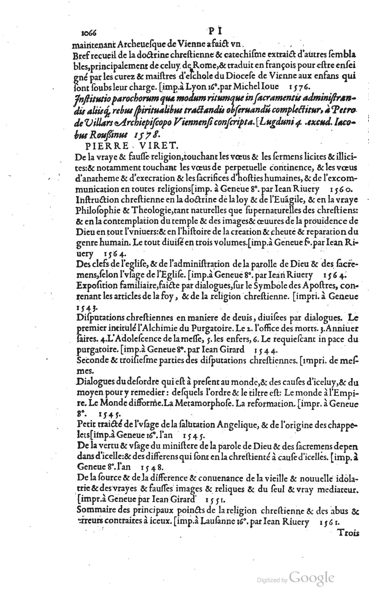 1585 - Barthélemy Honorat - Bibliothèques françaises - BSB Munich