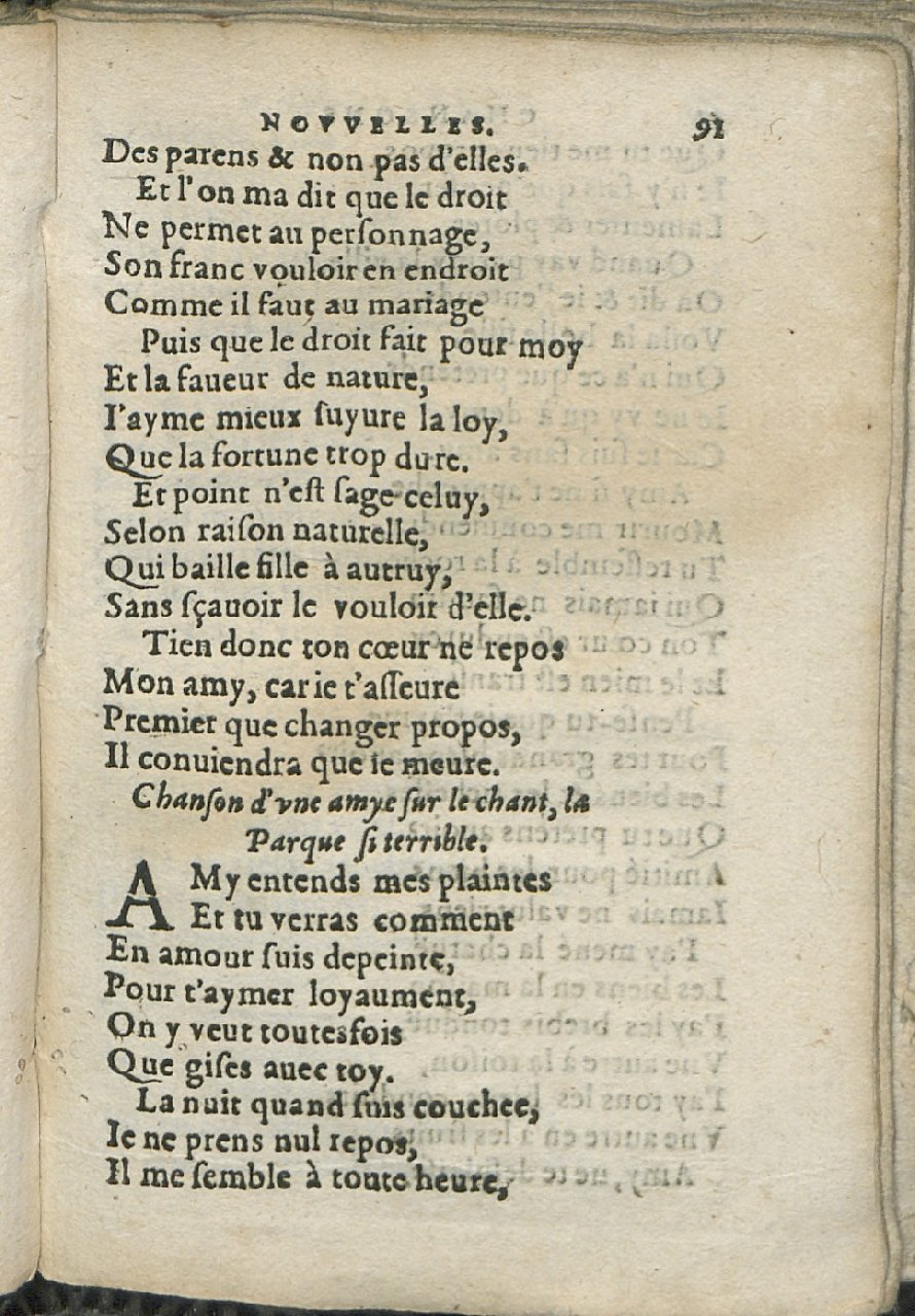 1575 - Pierre Brenouzet - Trésor de tous les recueils de chansons, tant amoureuses, rustiques, que musicales - Det KLG Copenhague