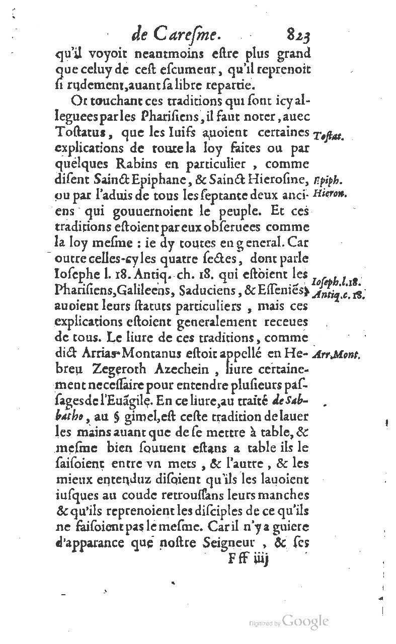1607 - Nicolas Du Fossé - Trésor quadragésimal - T 01 - BM Lyon