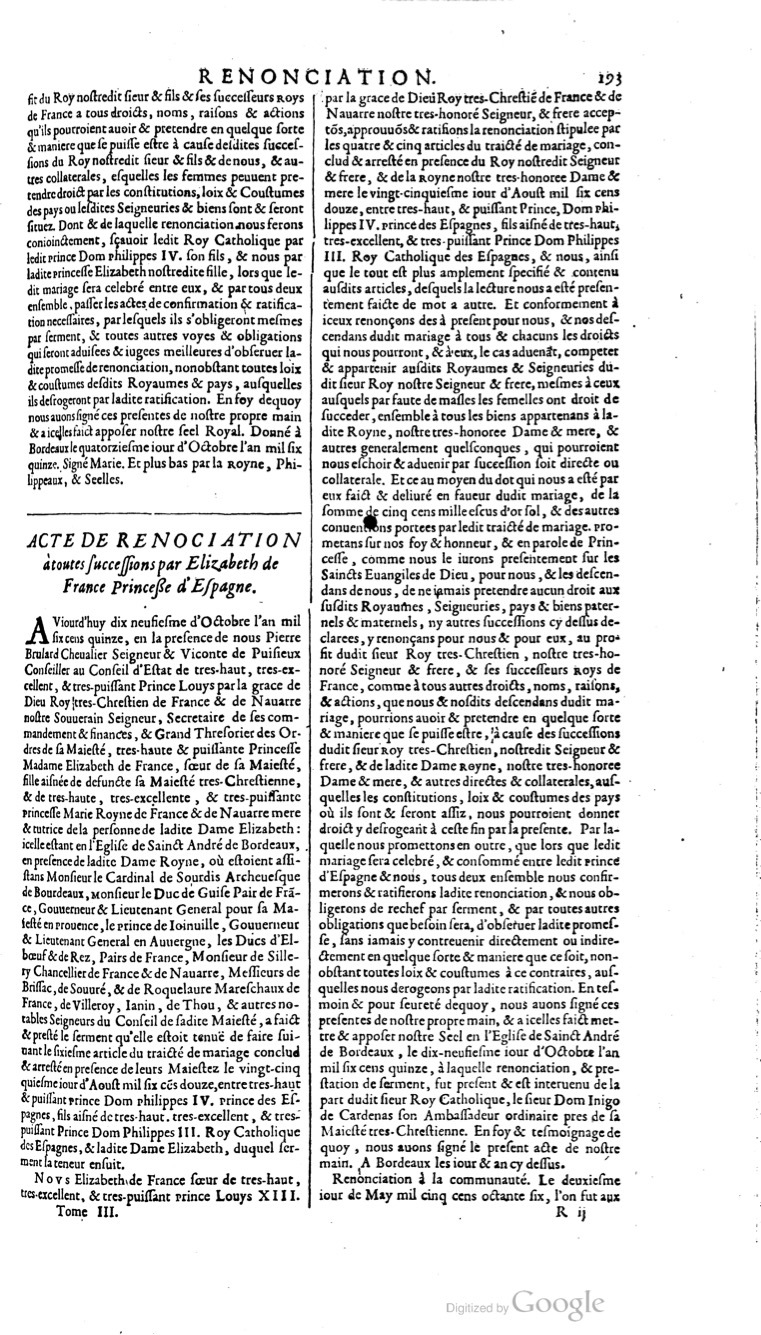 1629 - Veuve Nicolas Buon - Trésor du droit français (21754 T. 3) - BM Lyon