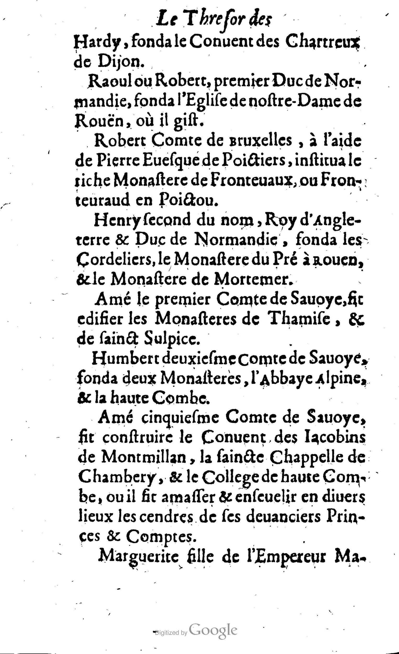 1638 - Jean Corrozet - Trésor des histoires de France - BM Lyon