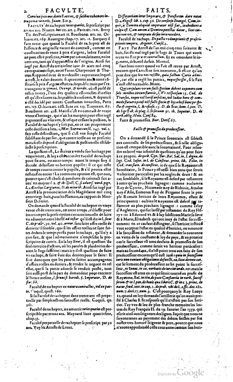 1629 - Veuve Nicolas Buon - Trésor du droit français (29620 T. 2) - BM Lyon