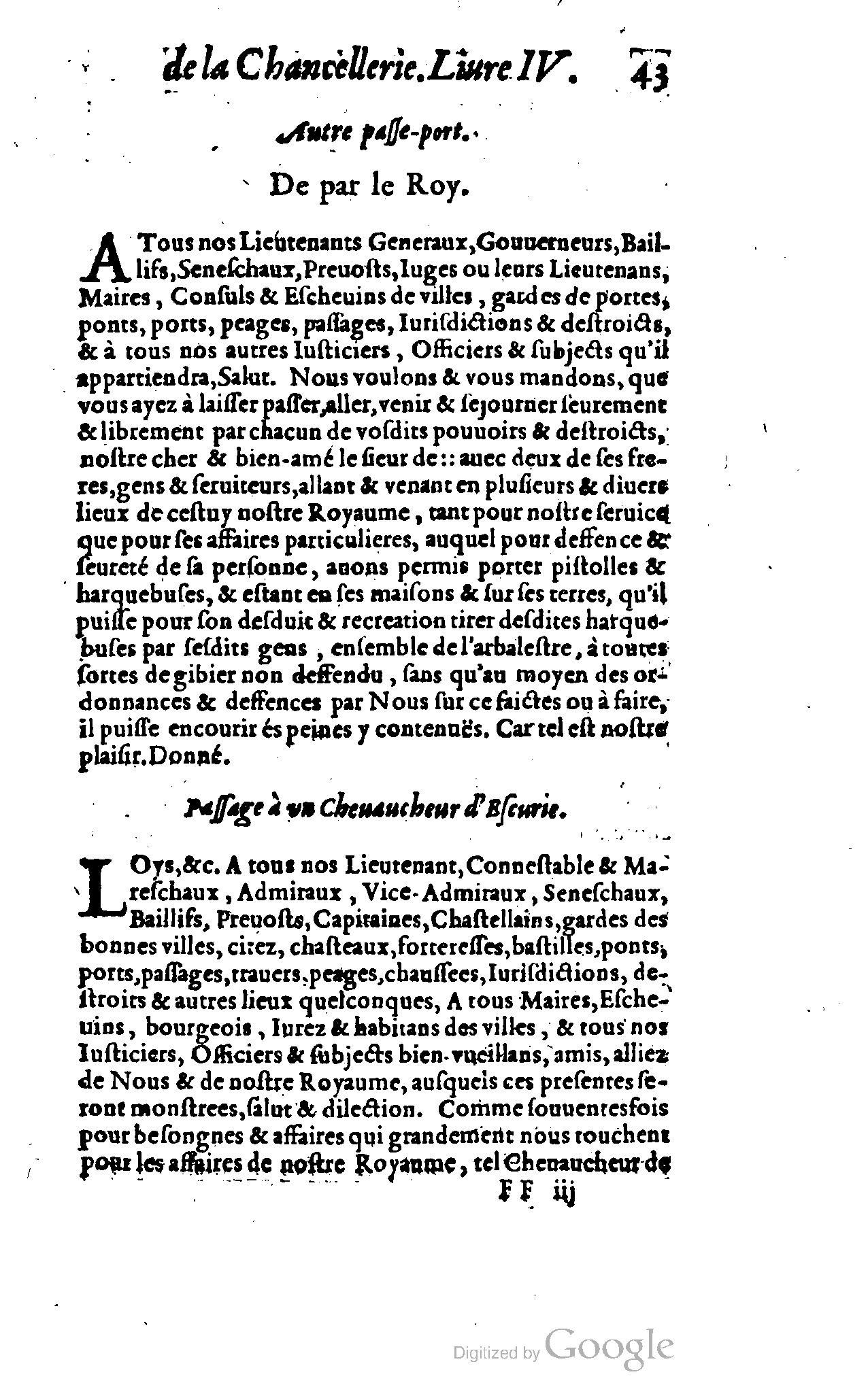 1614 - Jean Richer - Trésor du nouveau style et protocole de la chancellerie de France - BSB Munich