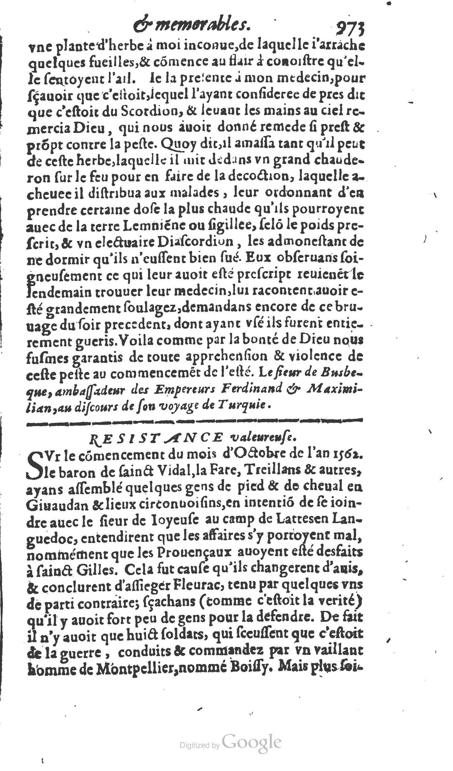 1610 - Paul Marceau - Trésor d’histoires admirables et mémorables - Princeton