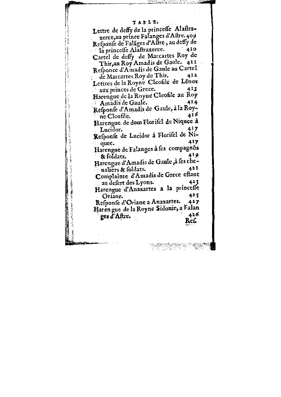 1572 - Veuve Gabriel Cotier - Trésor des Amadis - BM Lyon