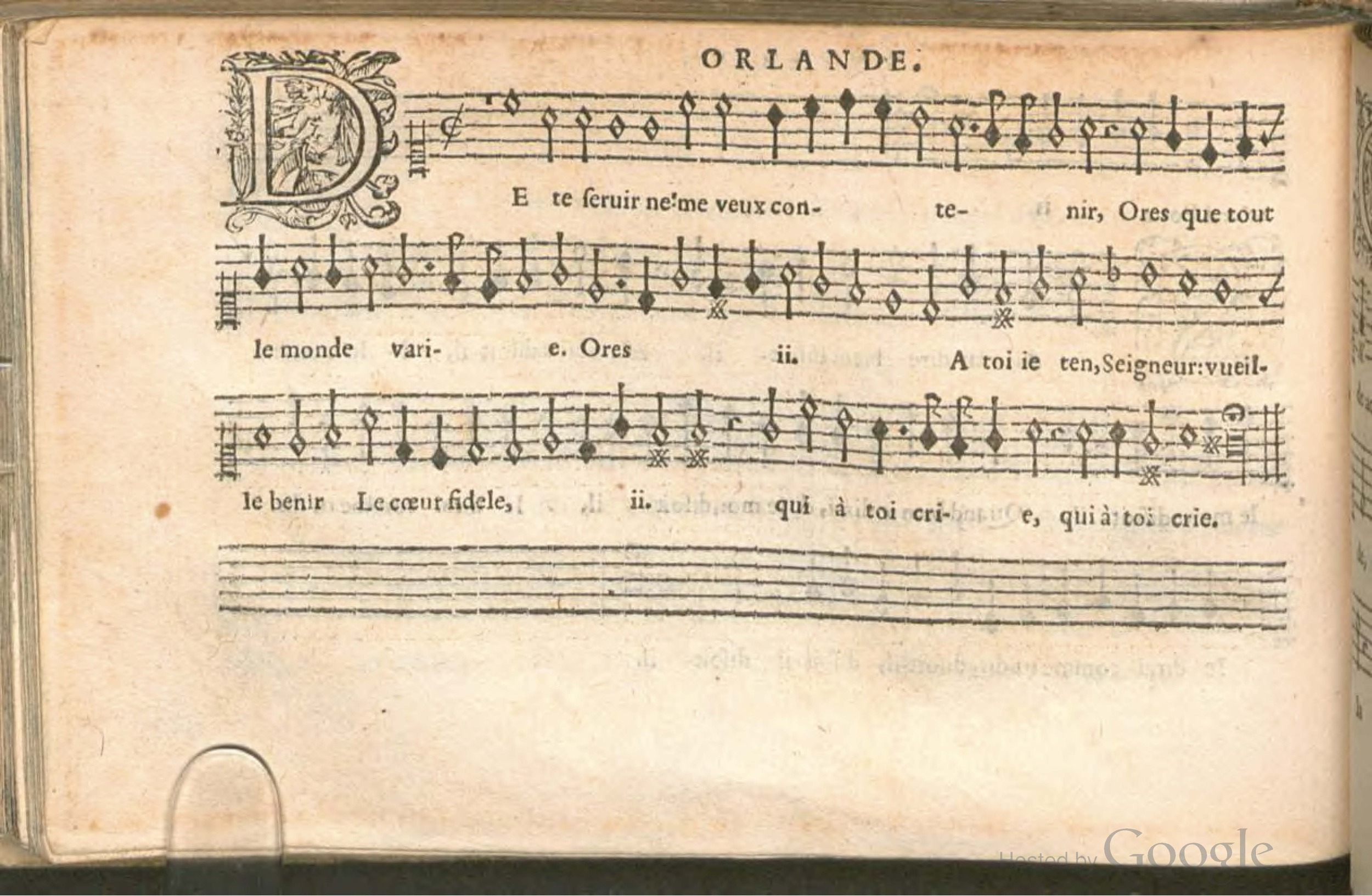 1576 - [Pierre de Saint-André] - Trésor de musique d’Orlande de Lassus Superius - BSB Munich