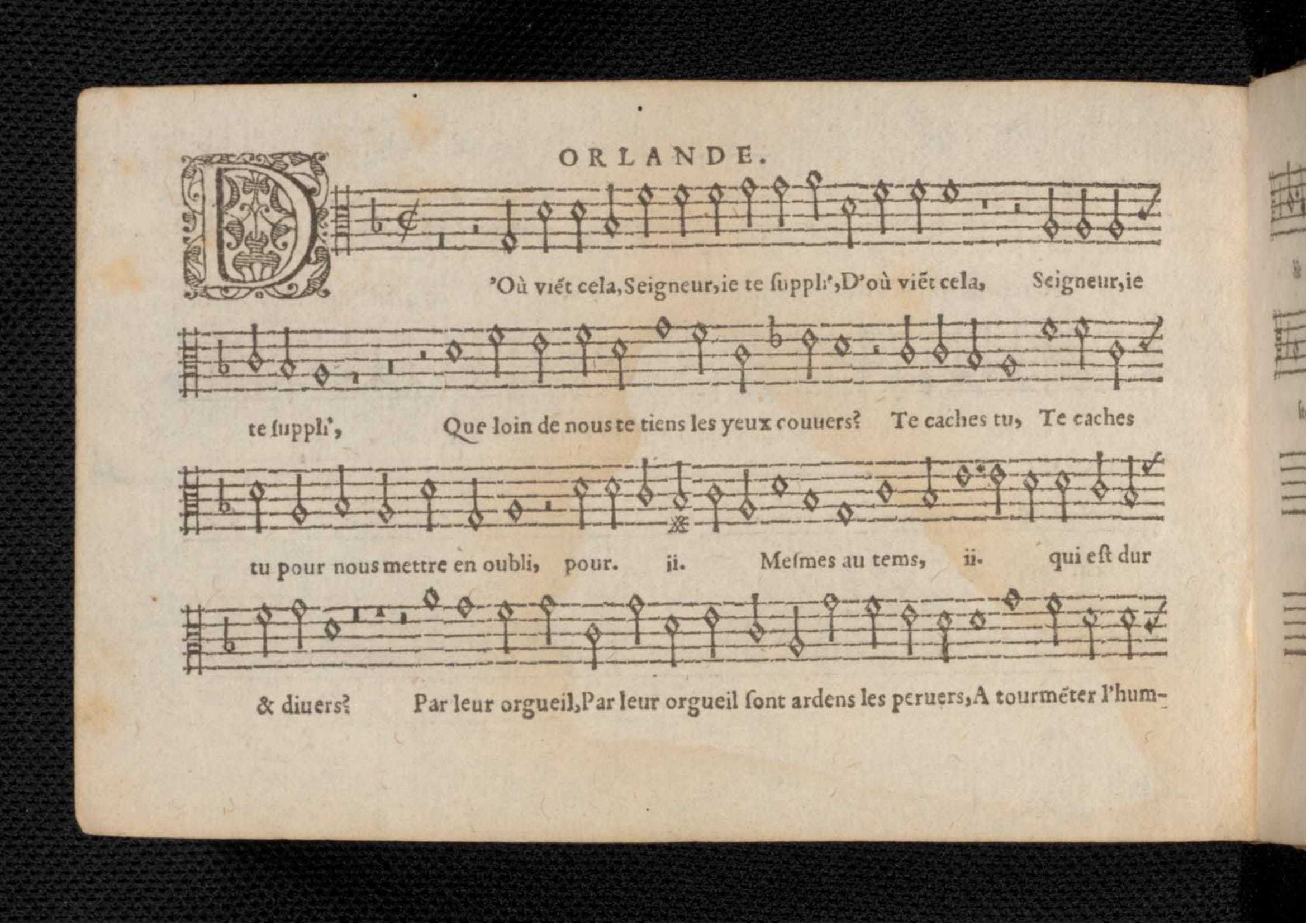 1576 - [Pierre de Saint-André] - Trésor de musique d’Orlande de Lassus Tenor - KBR Bruxelles