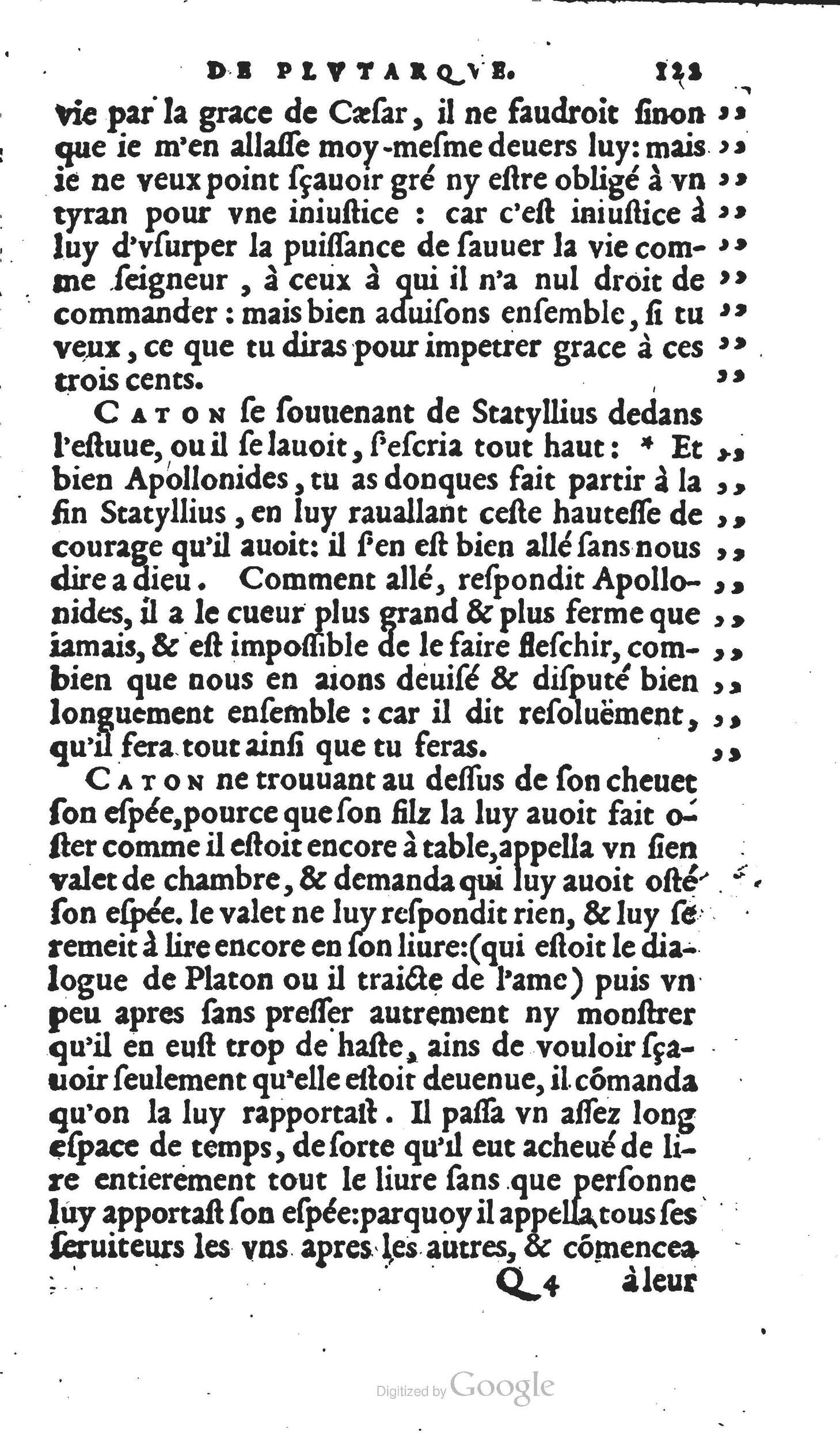 1567 - Willem Silvius - Trésor des vies de Plutarque - Anvers Musée Plantin-Moretus
