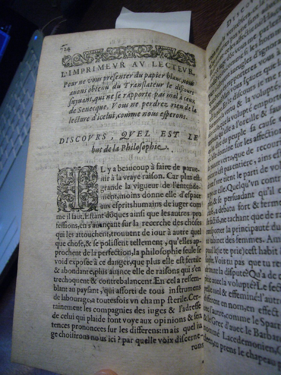1604 - Jean Houzé - Œuvres morales et mêlées de Sénèque, Trésor de philosophie morale - T. 2 - BnF