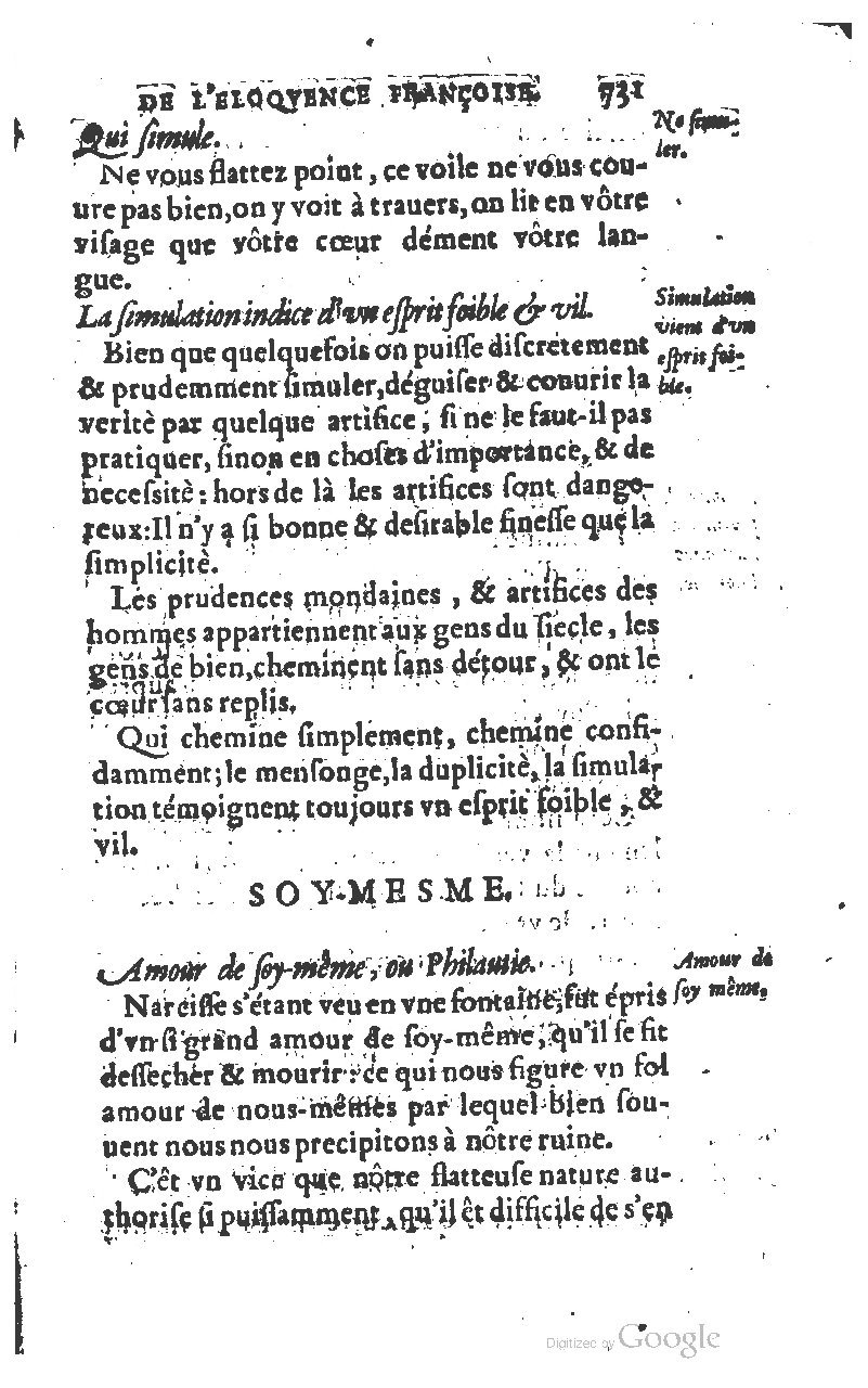 1610 - Louis Coste - Trésor de l’éloquence française (Seconde partie) - BM Lyon