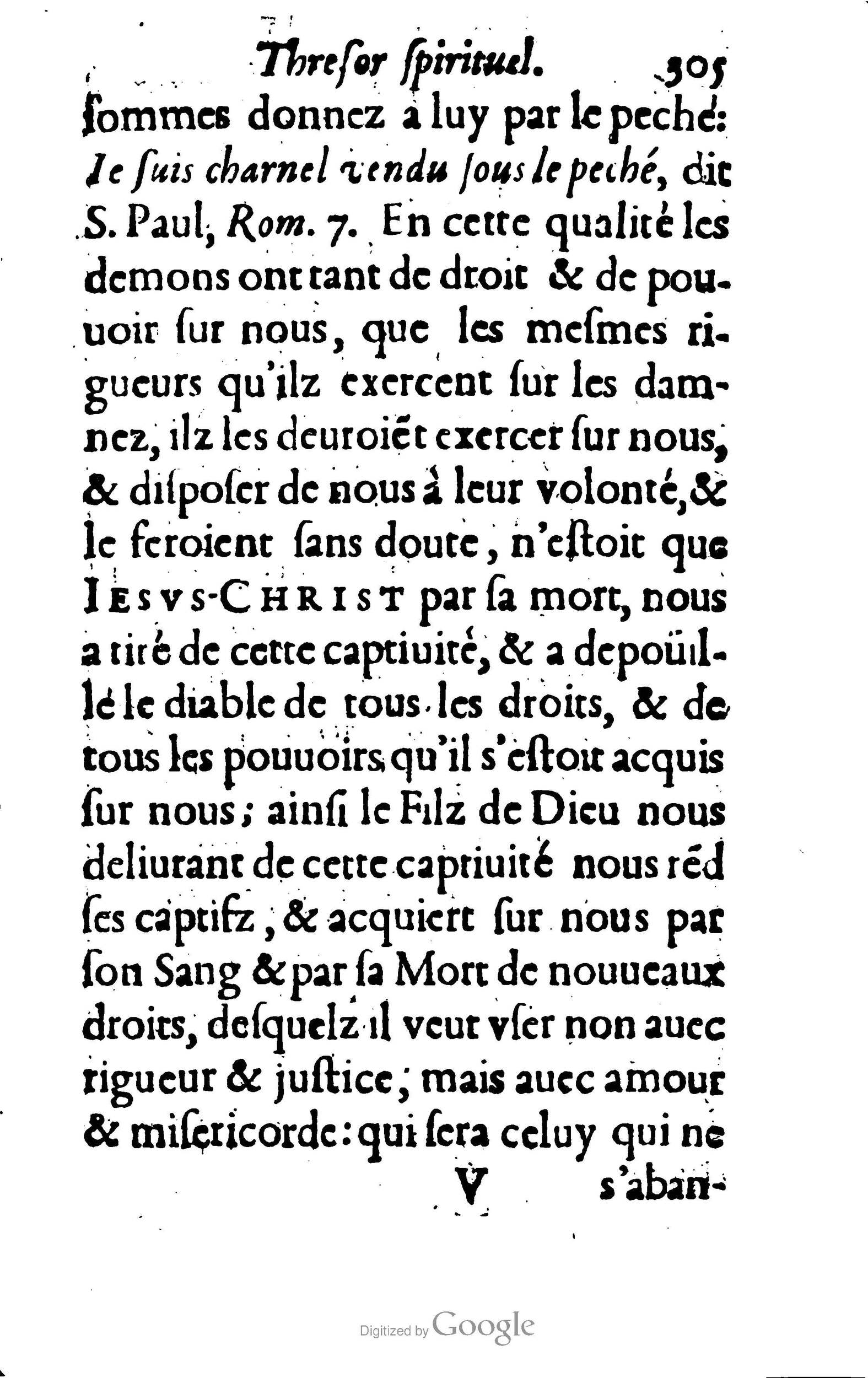 1633 - François Waudré - Trésor spirituel contenant les excellences du christianisme - BM Lyon