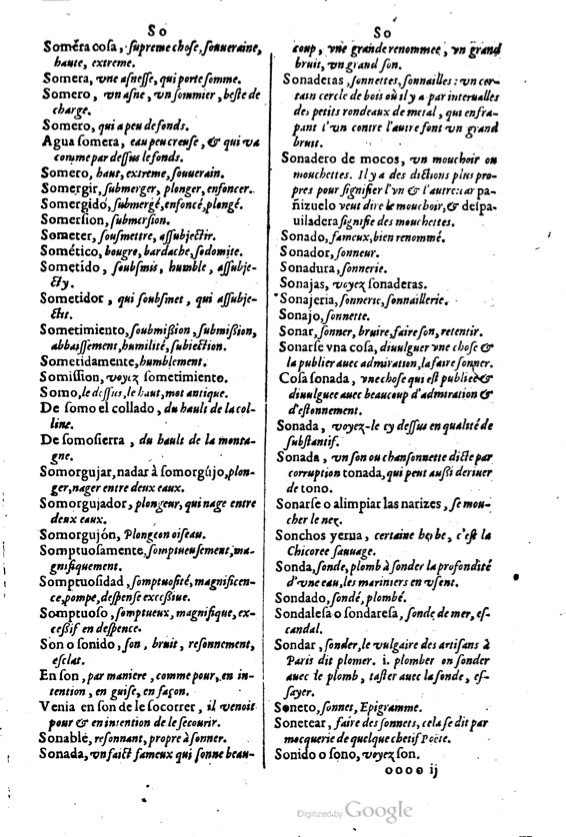 1621 - Adrian Tiffaine - Trésor des deux langues espagnole et française - BM Lyon