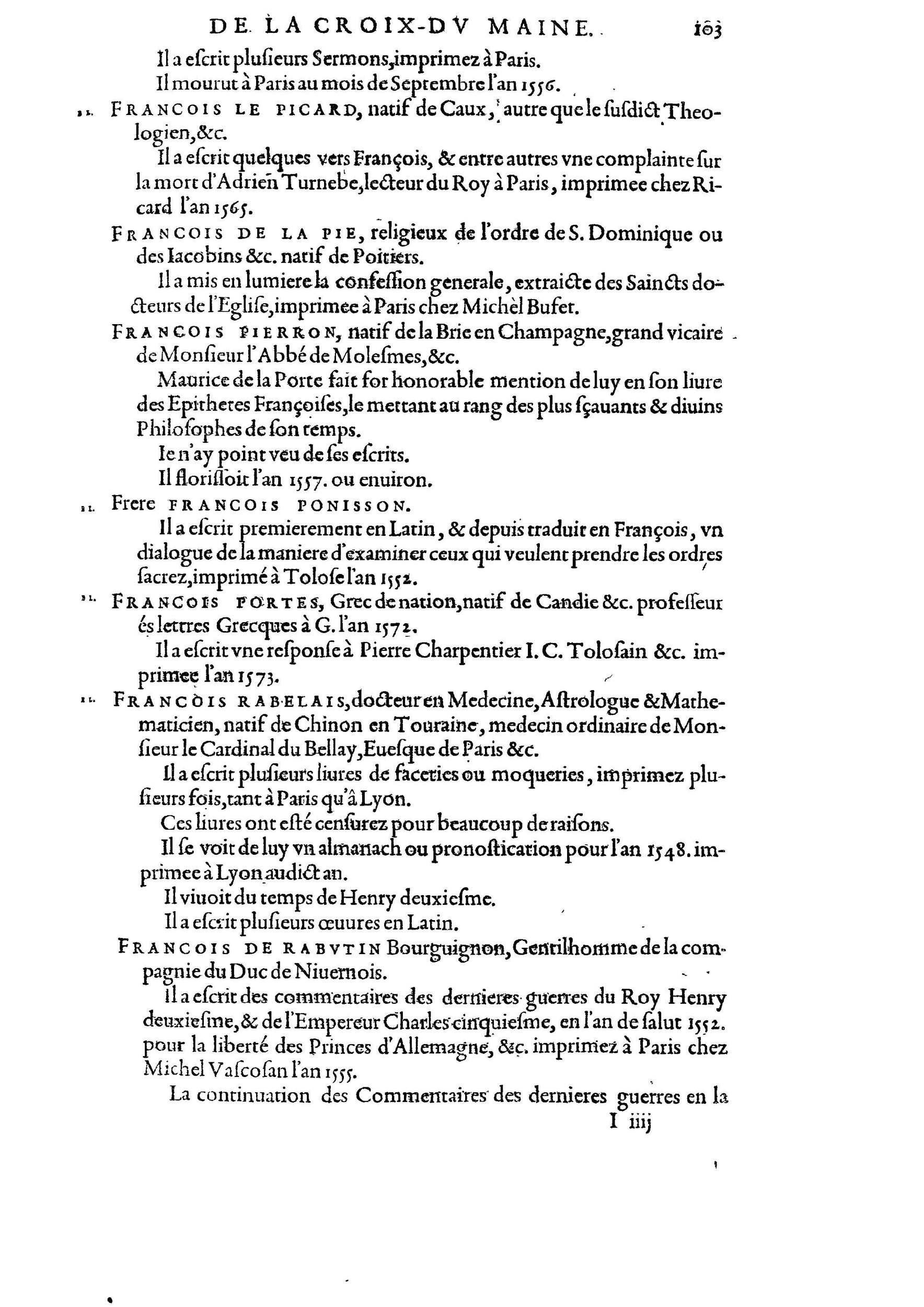 1584 - Abel L&#039;Angelier - Bibliothèques françaises - BnF