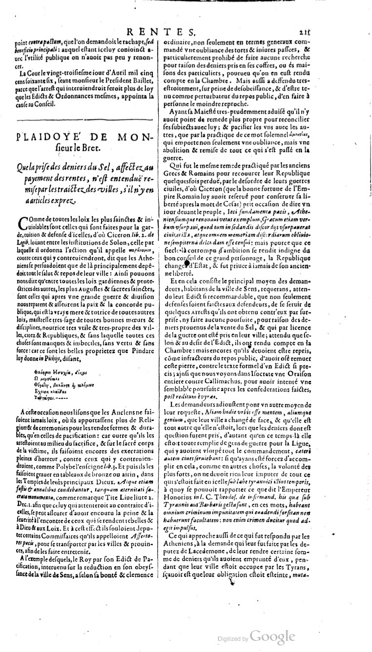 1629 - Veuve Nicolas Buon - Trésor du droit français (21754 T. 3) - BM Lyon 1629 - Veuve Nicolas Buon - Trésor du droit français (21754 T. 3) - BM Lyon