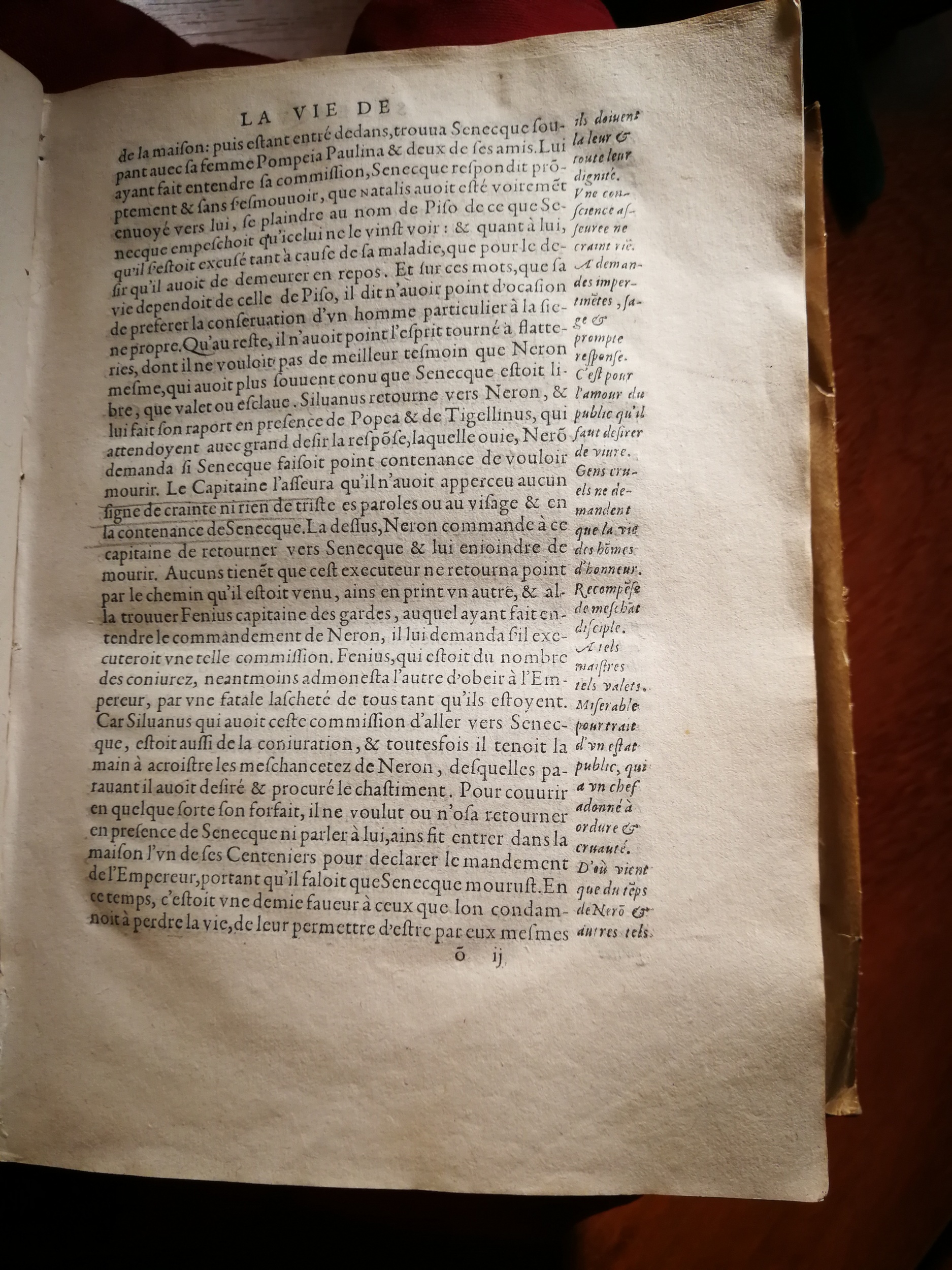 1595 - Jean Houzé - Œuvres morales et mêlées de Sénèque, Trésor de philosophie morale - T. 1 - BnF