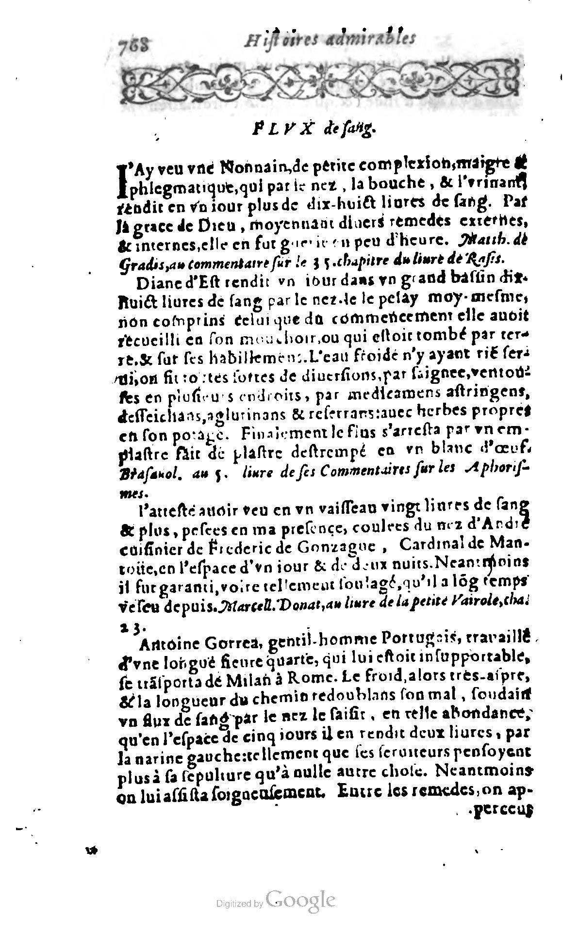 1620 - Samuel Crespin - Trésor d’histoires admirables et mémorables - BCU Lausanne