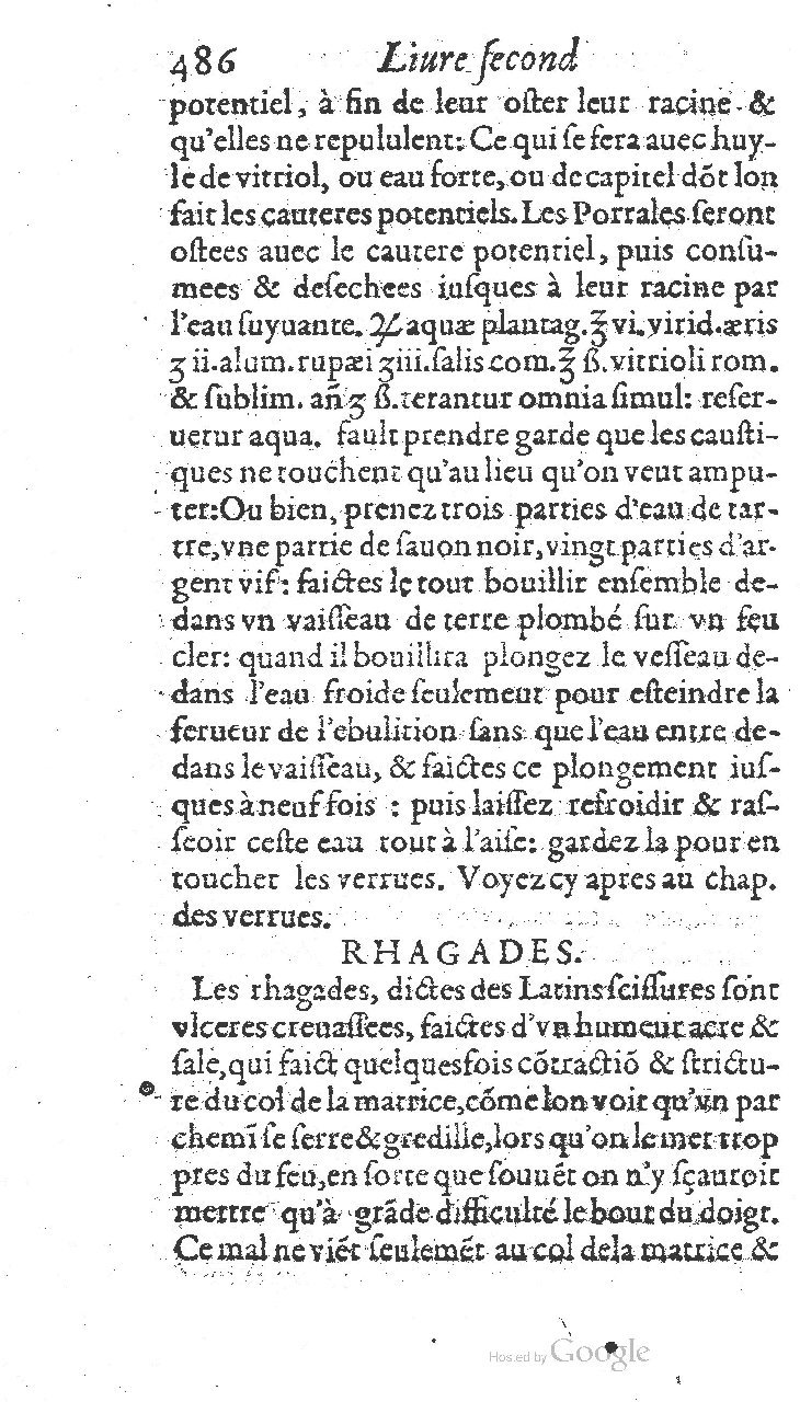 1585 - Jacques du Puis - Trésor des remèdes secrets pour les maladies des femmes - BnF