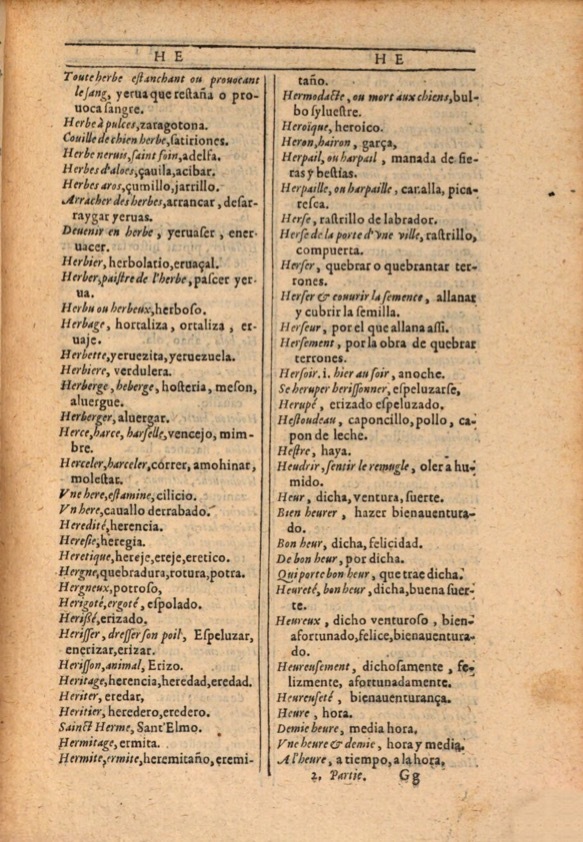 1607 - Marc Orry - Trésor des deux langues espagnole et française (Première et Seconde parties) - ÖNB Wien