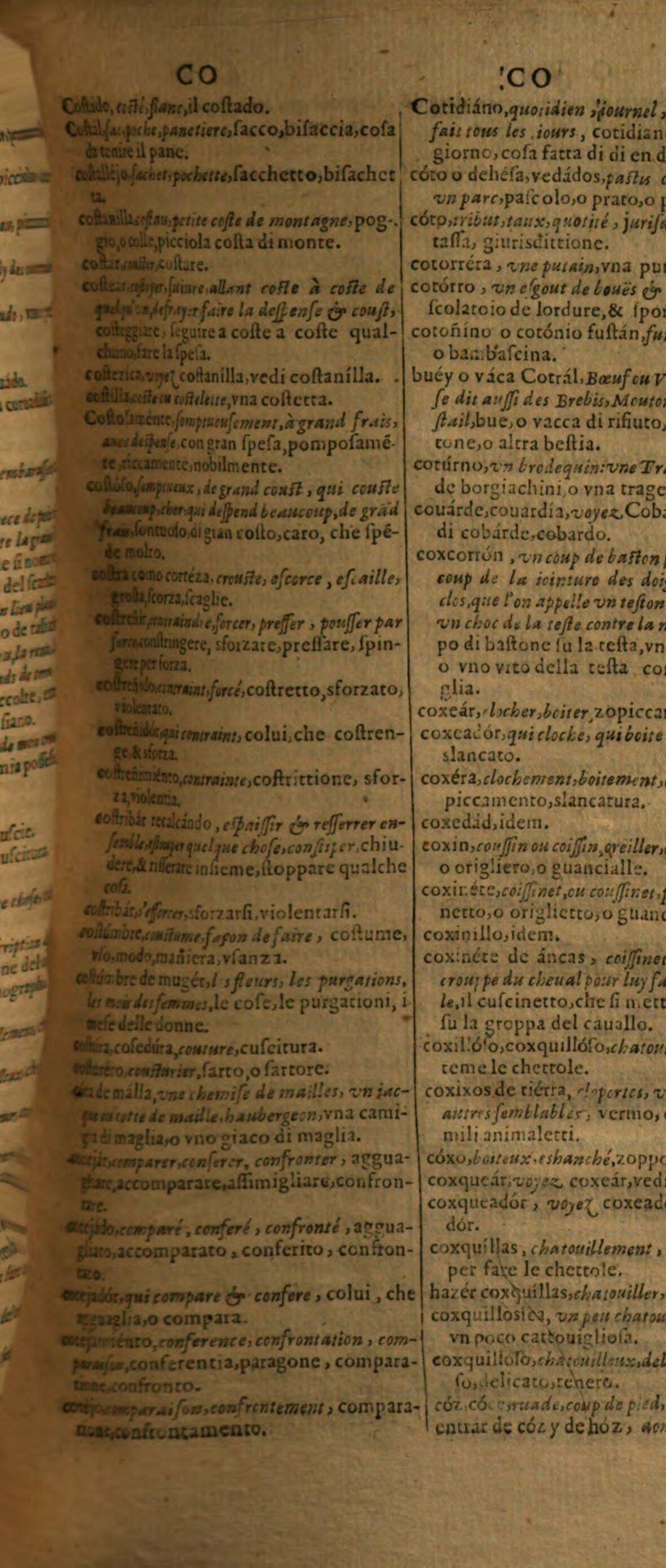 1617 - Samuel Crespin - Trésor des trois langues espagnole, française et italienne (Première partie) - Regensburg