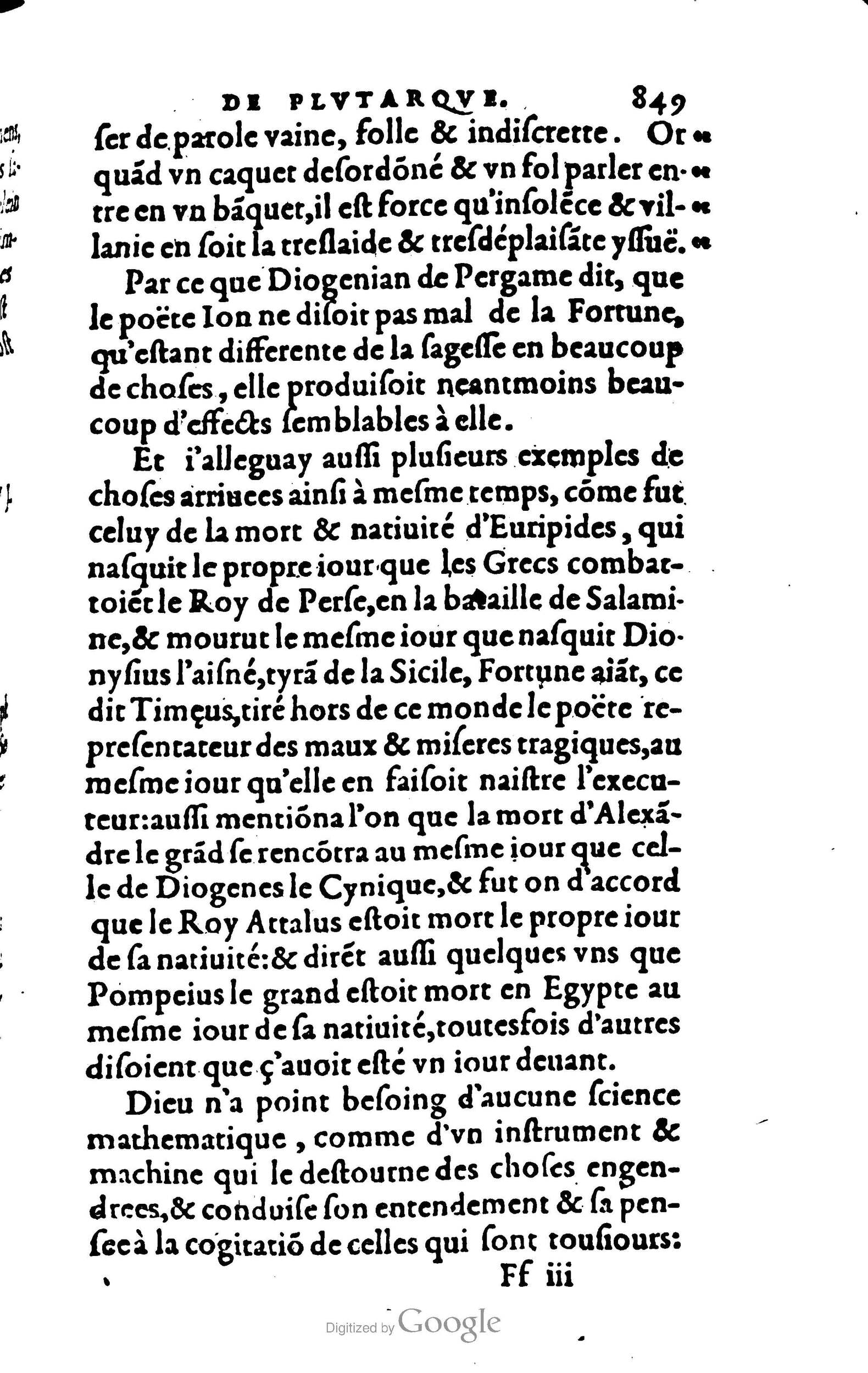 1578 - Jean Poupy - Trésor des morales de Plutarque - BSB Munich