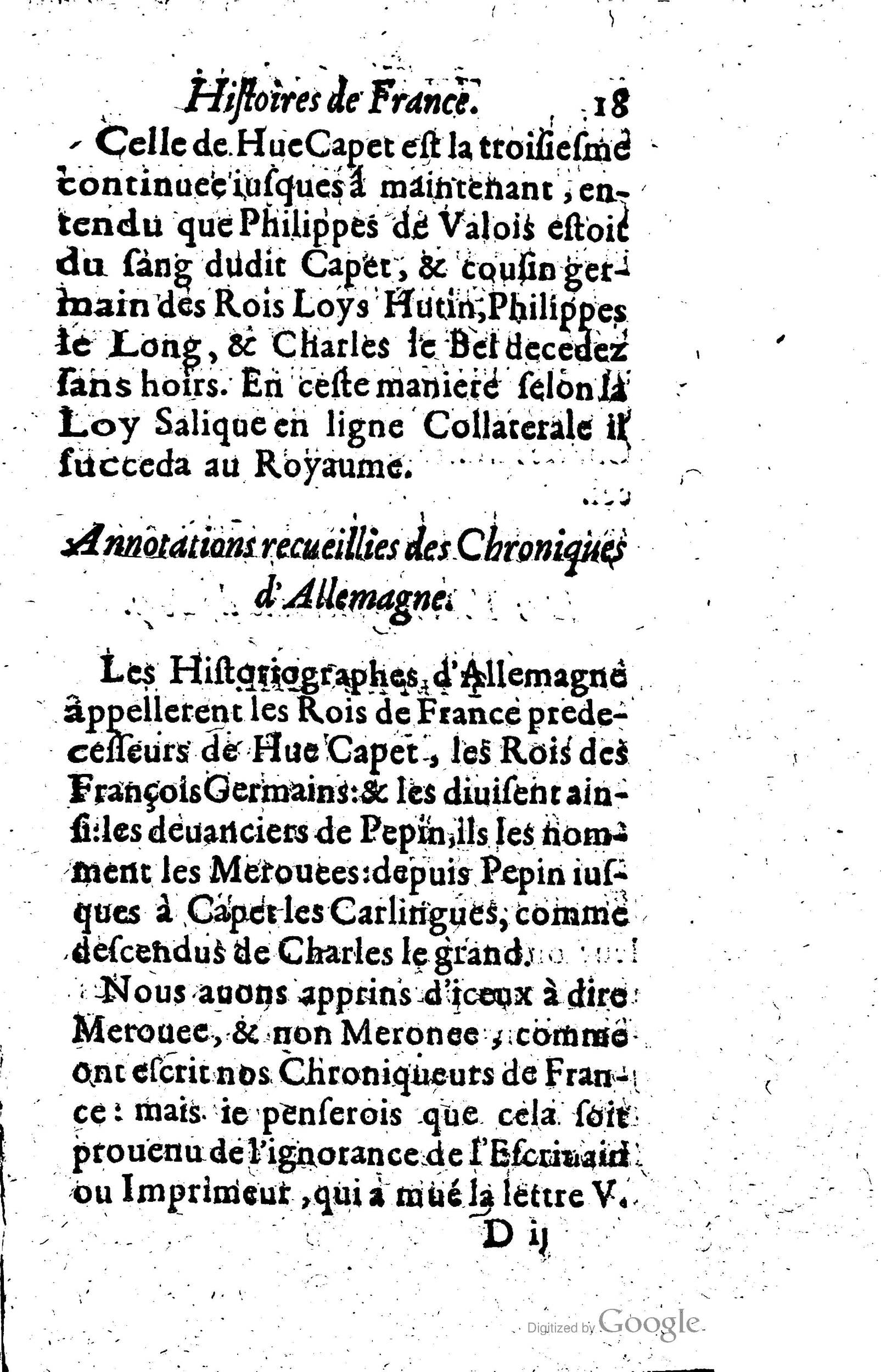 1619 - Jean Corrozet - Trésor des histoires de France - Anvers Musée Plantin-Moretus
