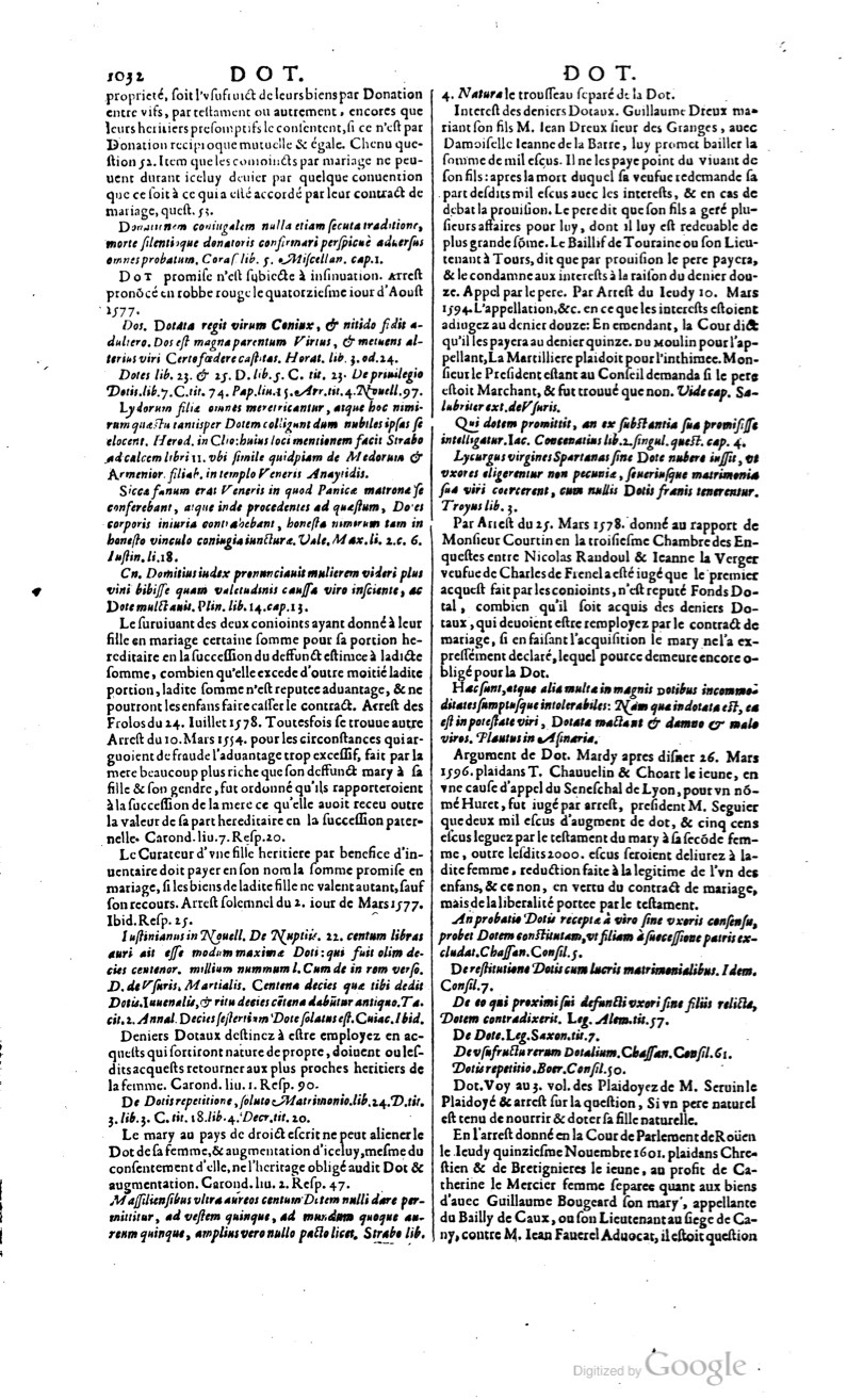 1629 - Veuve Nicolas Buon - Trésor du droit français (29620 T. 1) - BM Lyon