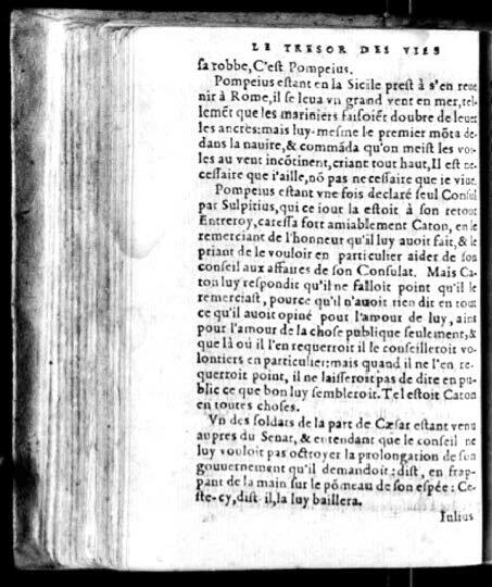 1574 - Benoît Rigaud - Trésor des vies de Plutarque - Avignon