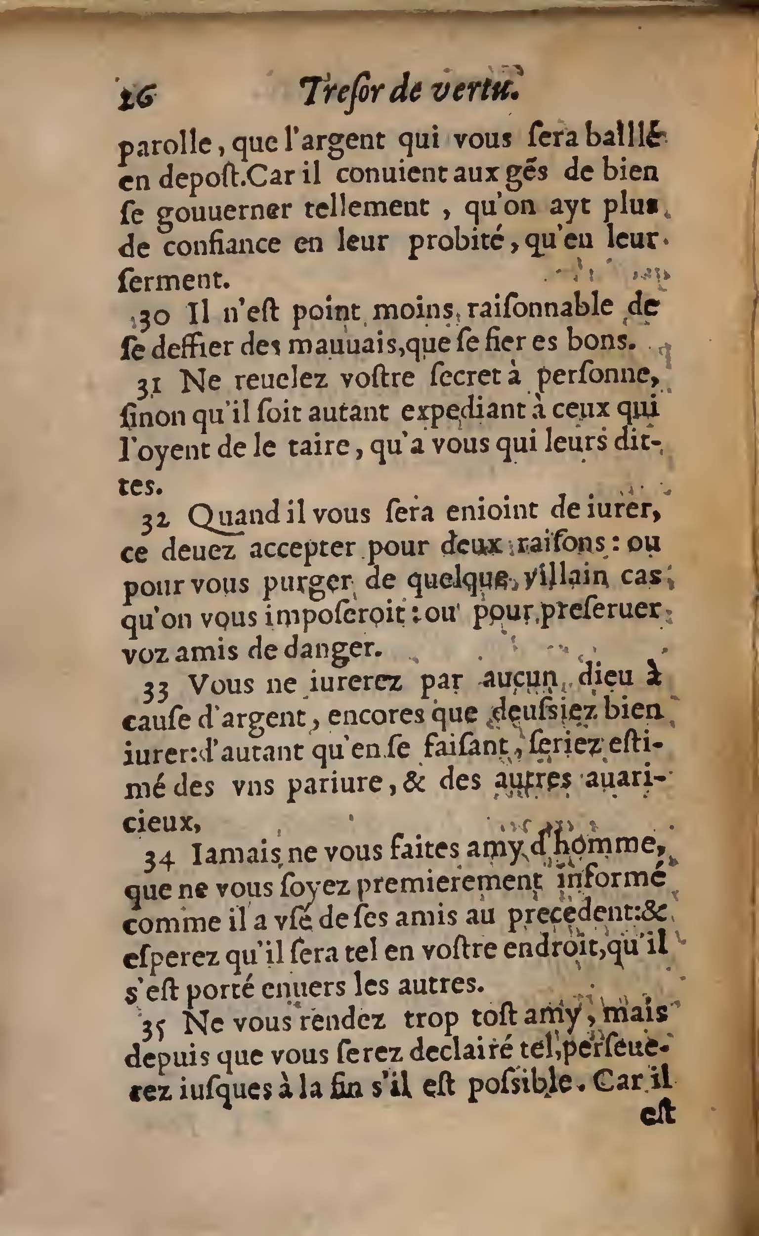 1558 - Nicolas Perrineau et Jean Temporal - Trésor de vertu - BNC Rome