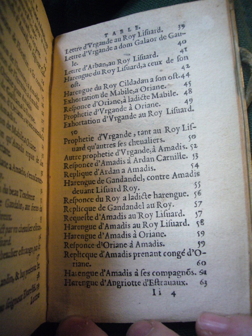 1567 - Jean Pygot - Trésor des Amadis - BnF Arsenal