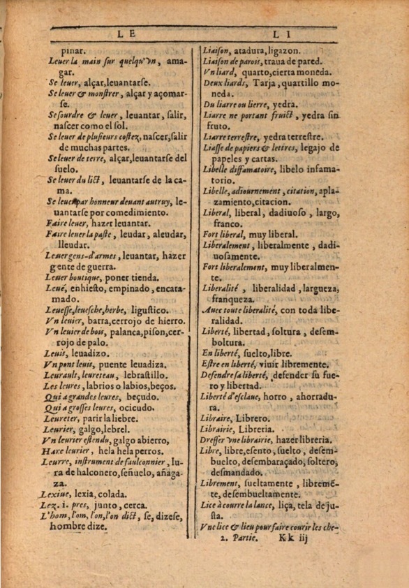 1607 - Marc Orry - Trésor des deux langues espagnole et française (Première et Seconde parties) - ÖNB Wien