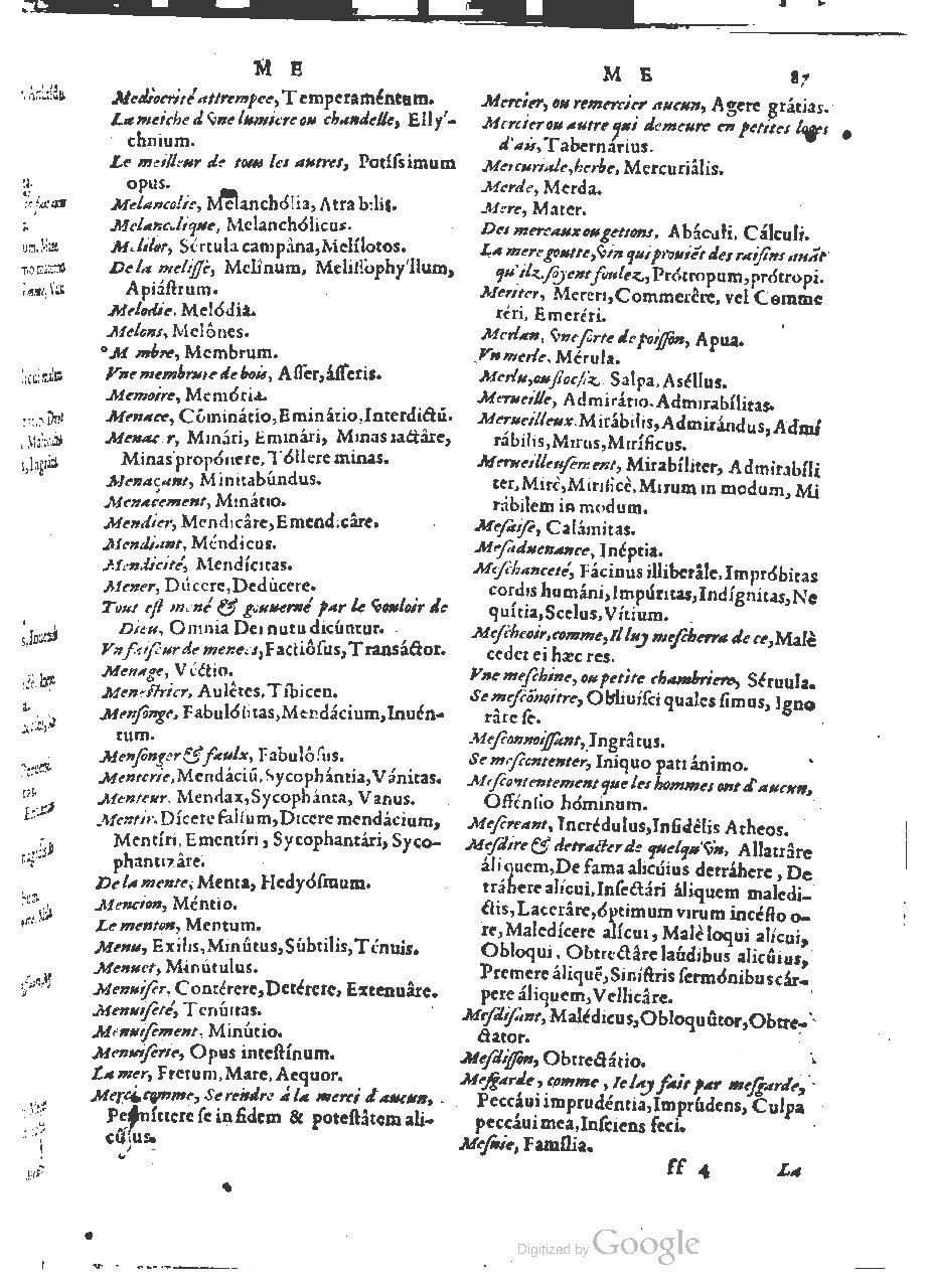 1564 - Henri Hylaire et Louis Cloquemin - Trésor des mots et traits français - BSB Munich