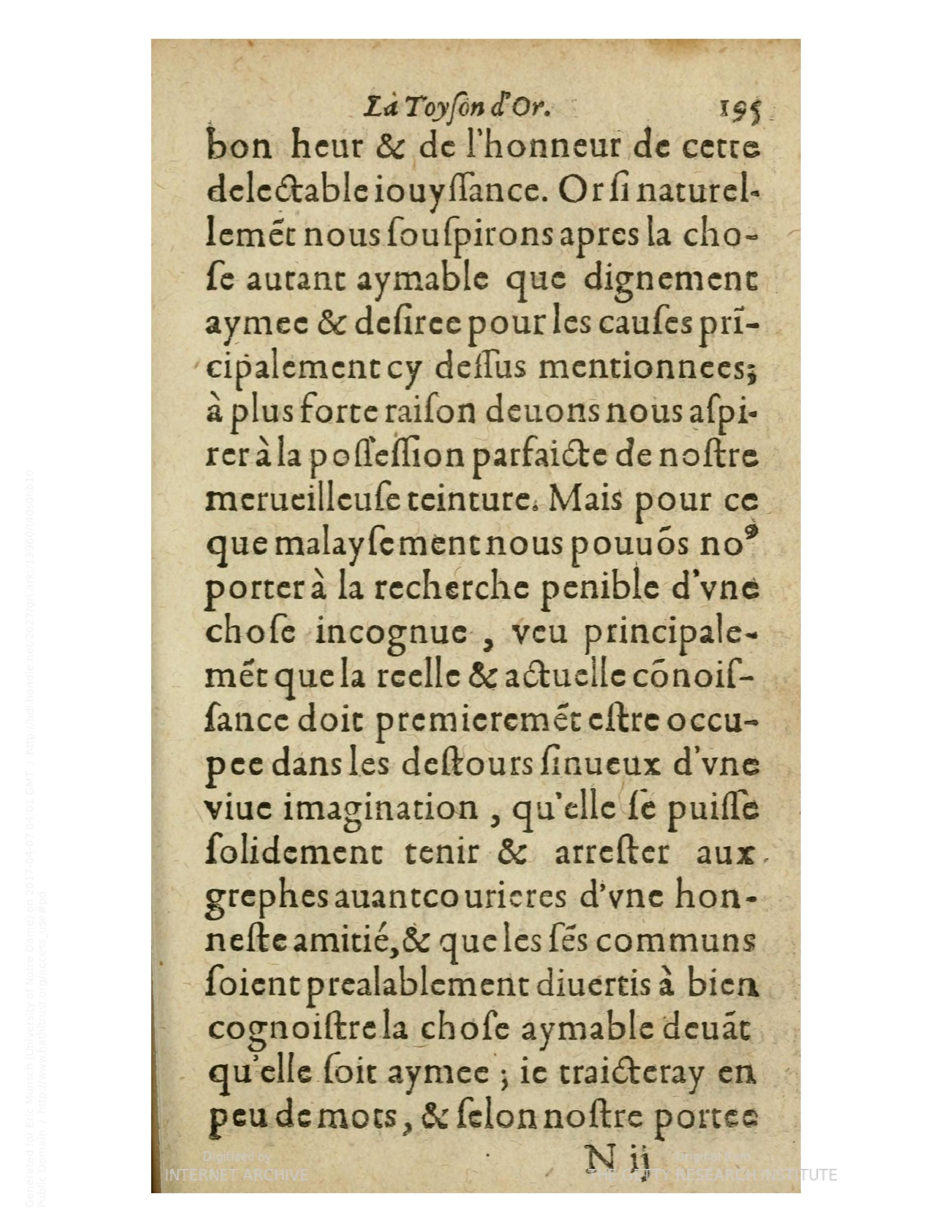 1612 - Charles Sevestre - Toison d’or ou la fleur des trésors - Getty Research Institute