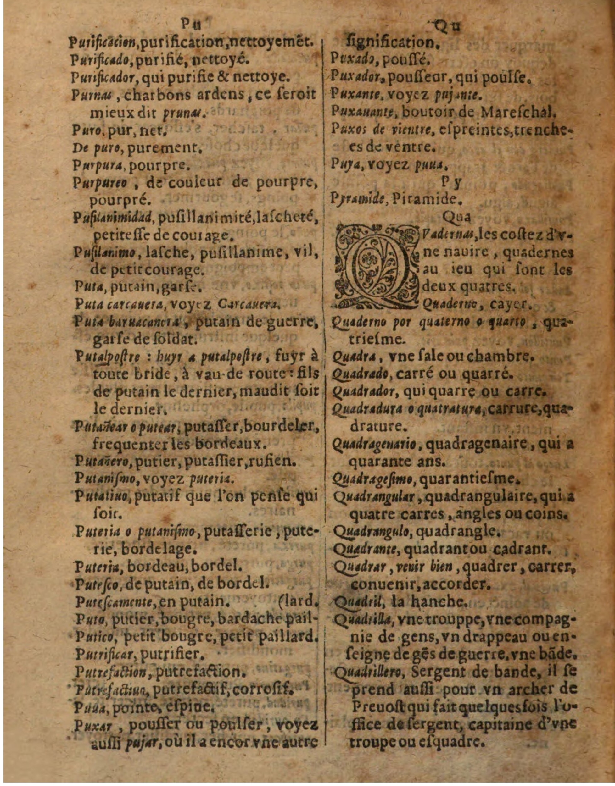 1625 - Hubert Antoine - Trésor des deux langues espagnole et française - Augsbourg