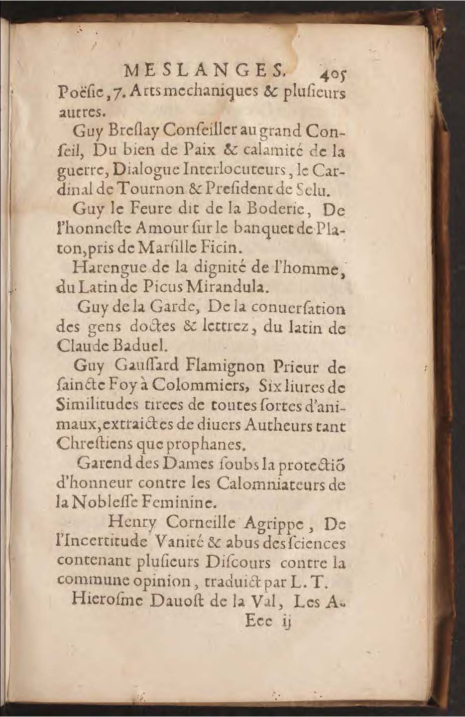 1602 - François Jacquin - Trésor des bons esprits français - BnF Arsenal