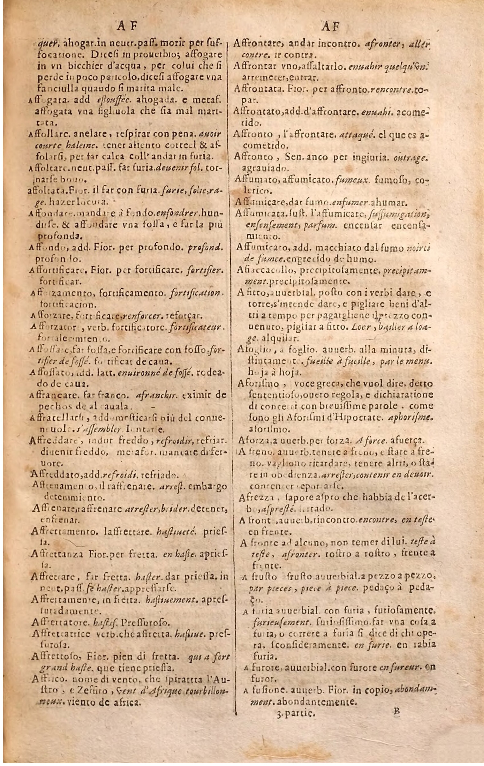 1627 - Jacques Crespin - Trésor des trois langues (Troisième partie) - Regensburg