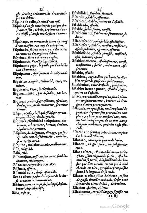 1621 - Adrian Tiffaine - Trésor des deux langues espagnole et française - BM Lyon