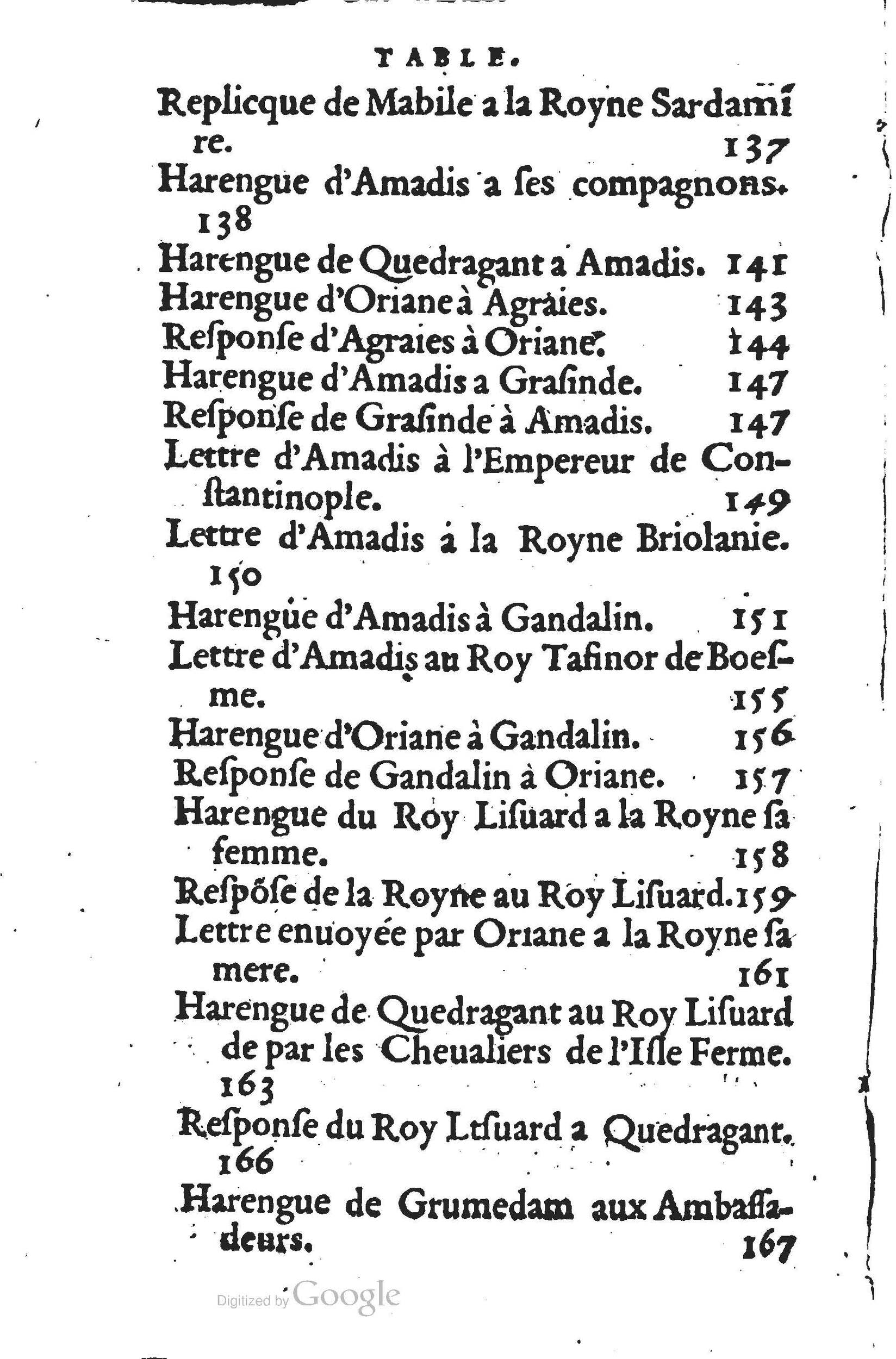 1560 - Jean d’Ogerolles et Gabriel Cotier Lyon - Trésor des Amadis - BSB Munich